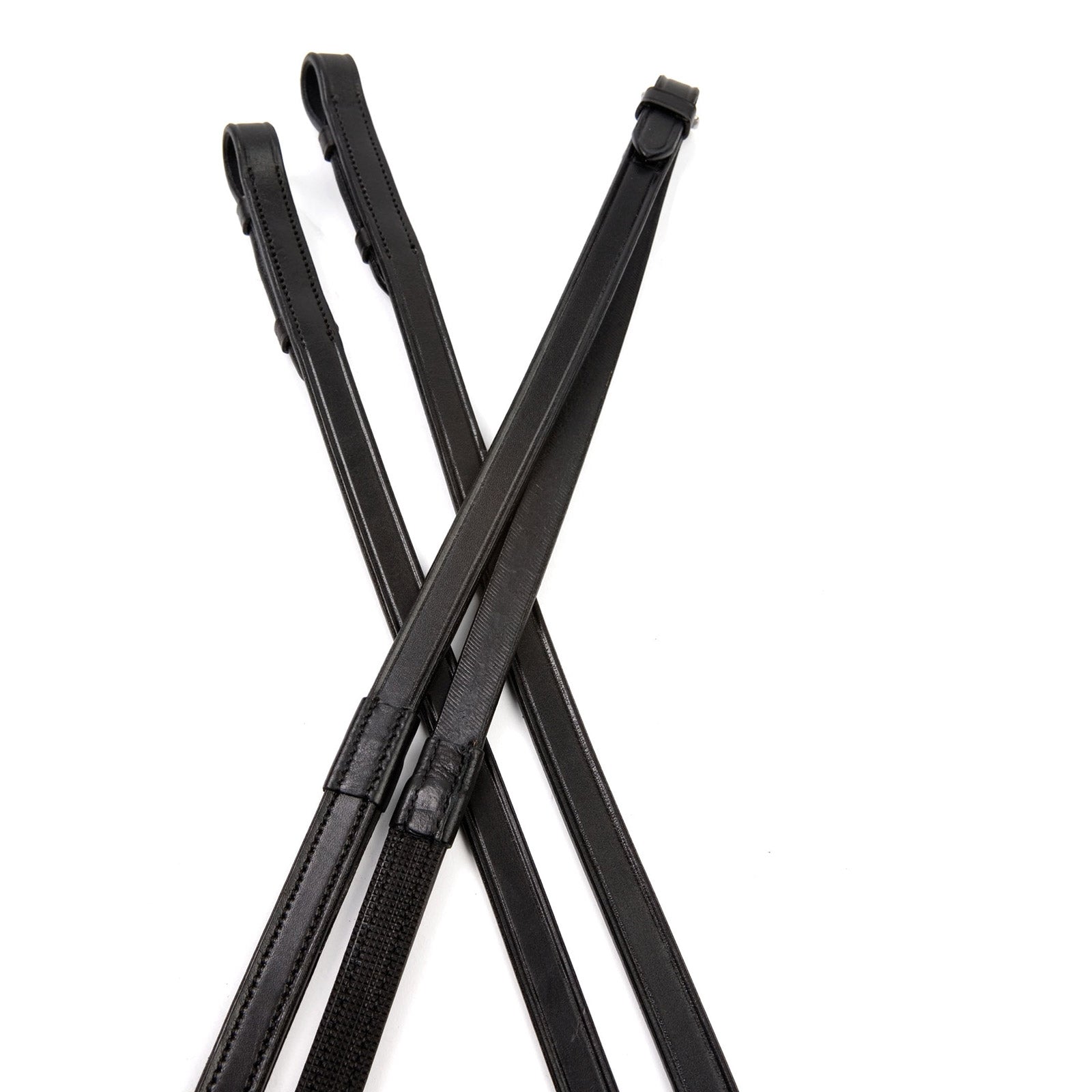 Collegiate lädertyglar med en sida gummi IV Träns & Tyglar