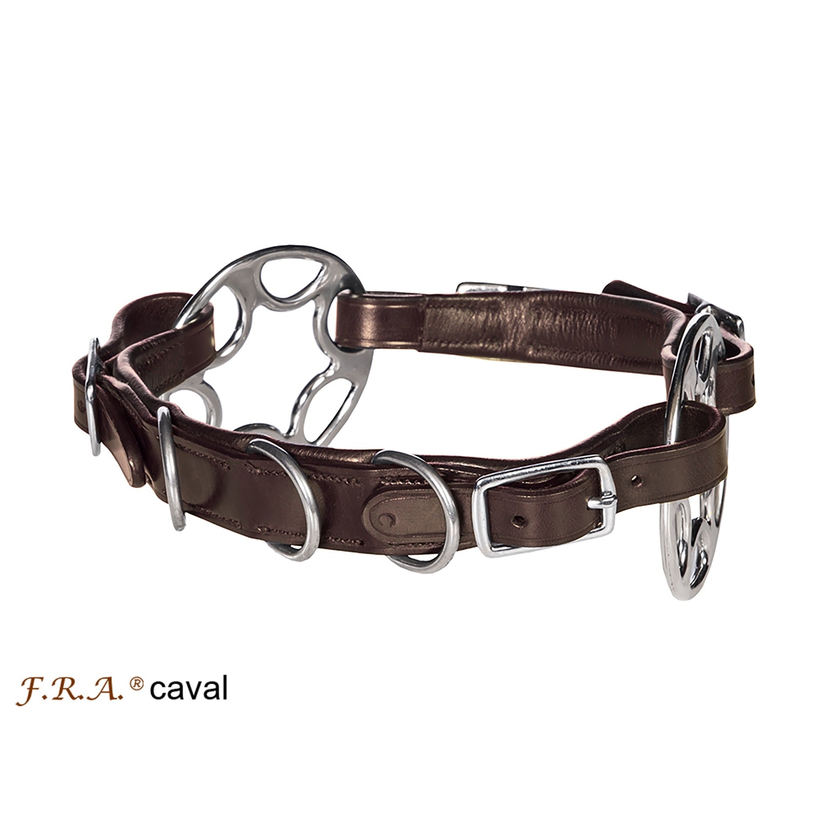 F.R.A. Freedom Riding Articles Caval Cavemore nosgrimma engelskt läder (System 2) med skänklar Träns & Tyglar