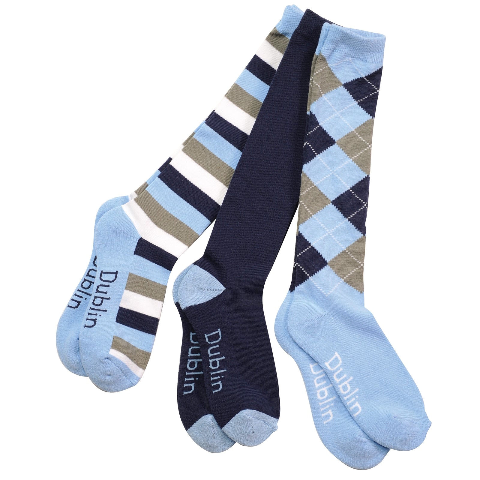 Dublin strumpor 3-pack/3 mönster Strumpor