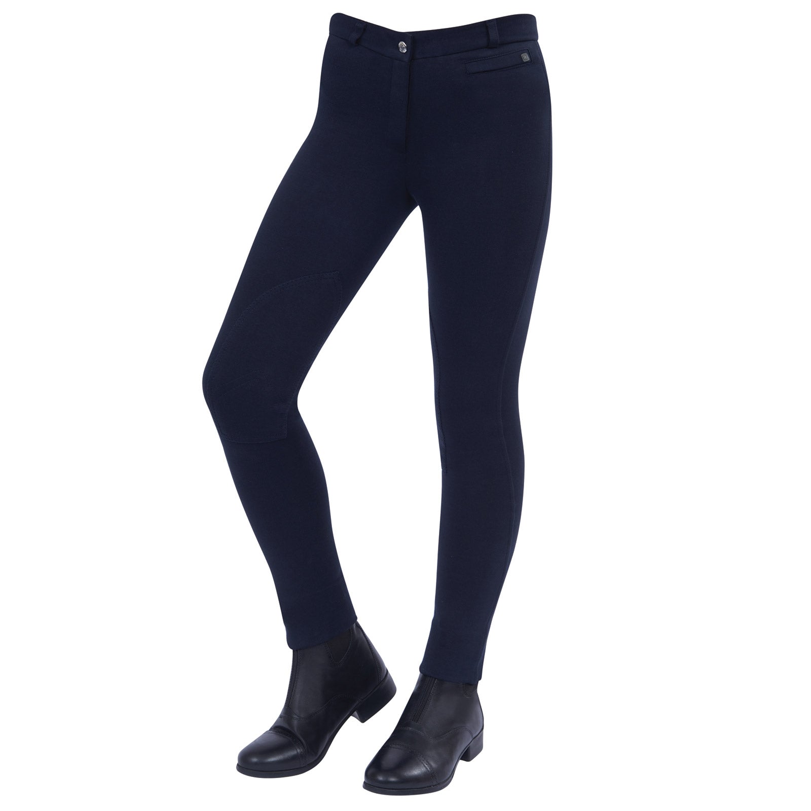 Dublin Supa-fit knäskodda jodhpurs med dragkedja, Junior Barnridkläder