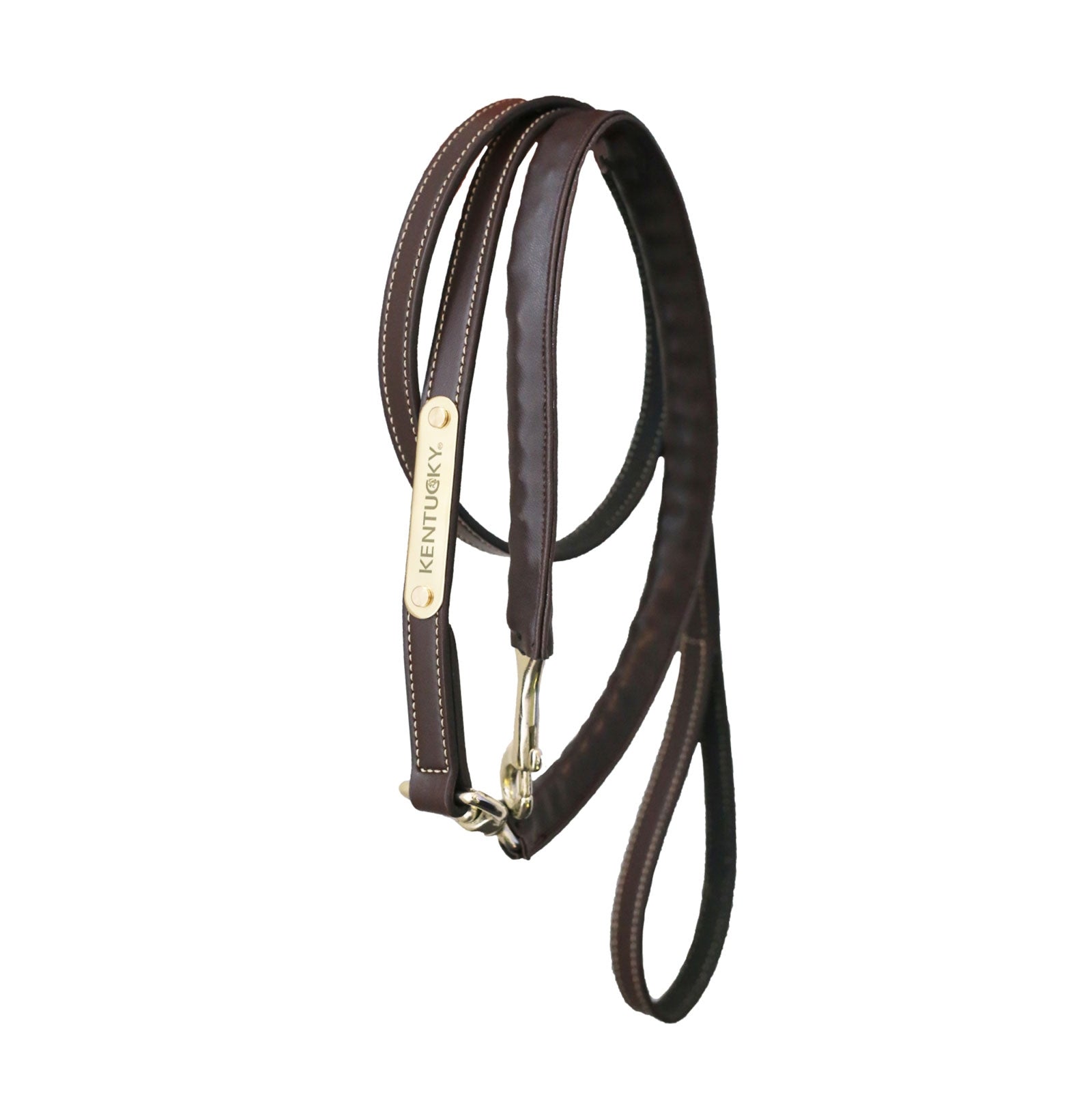 Kentucky Horsewear lädergrimskaft med täckt kedja Grimma & grimskaft