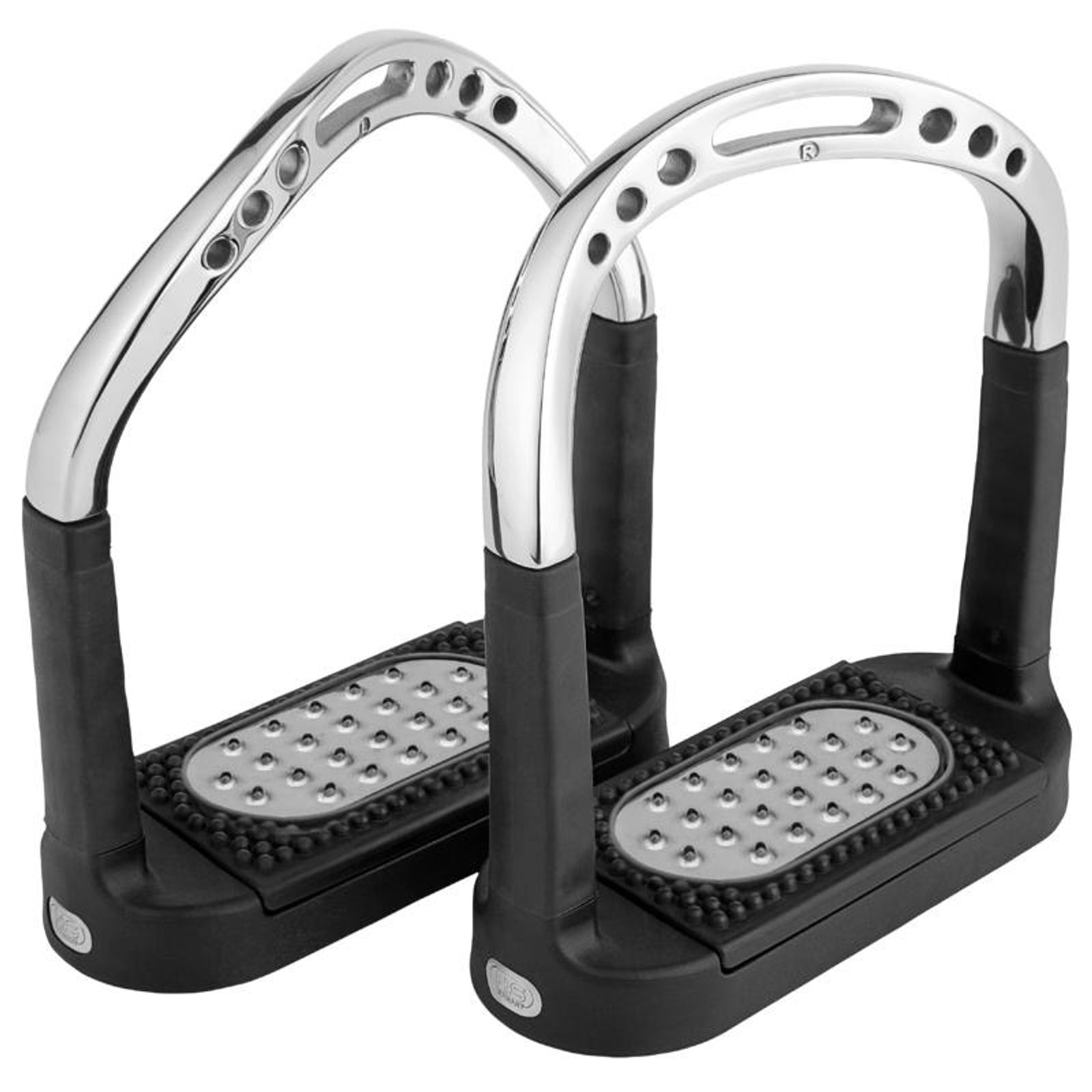 Sprenger Flexcite Grip Stirrups, SS 4.3/4 With Metal Pad Saddles, Girths & Stirrups
