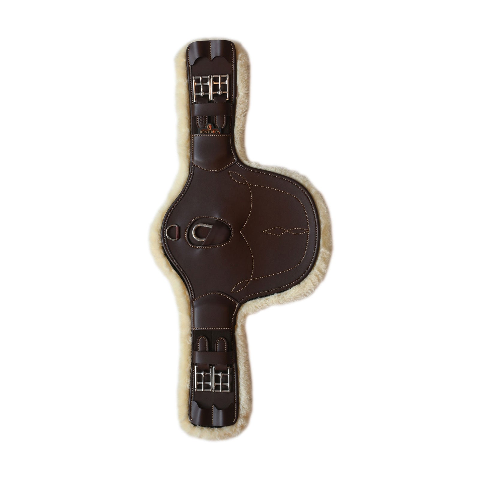 Kentucky Horsewear kort sadelgjord med fårskinn och magplatta Sadlar & gjordar
