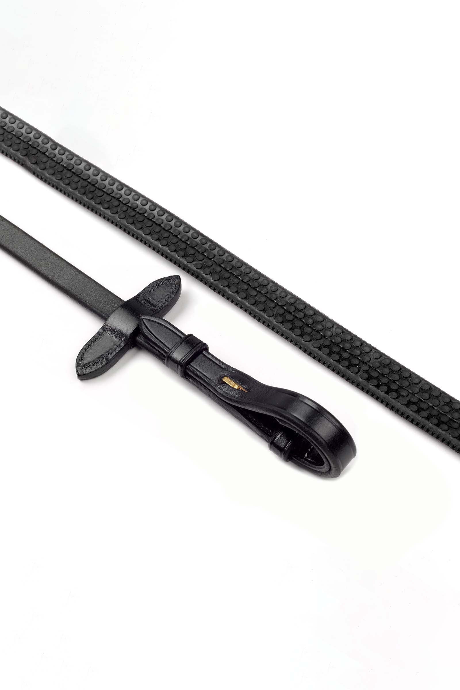John Whitaker Lynton gummityglar med dimplat grepp, 1,6 cm breda Träns & Tyglar