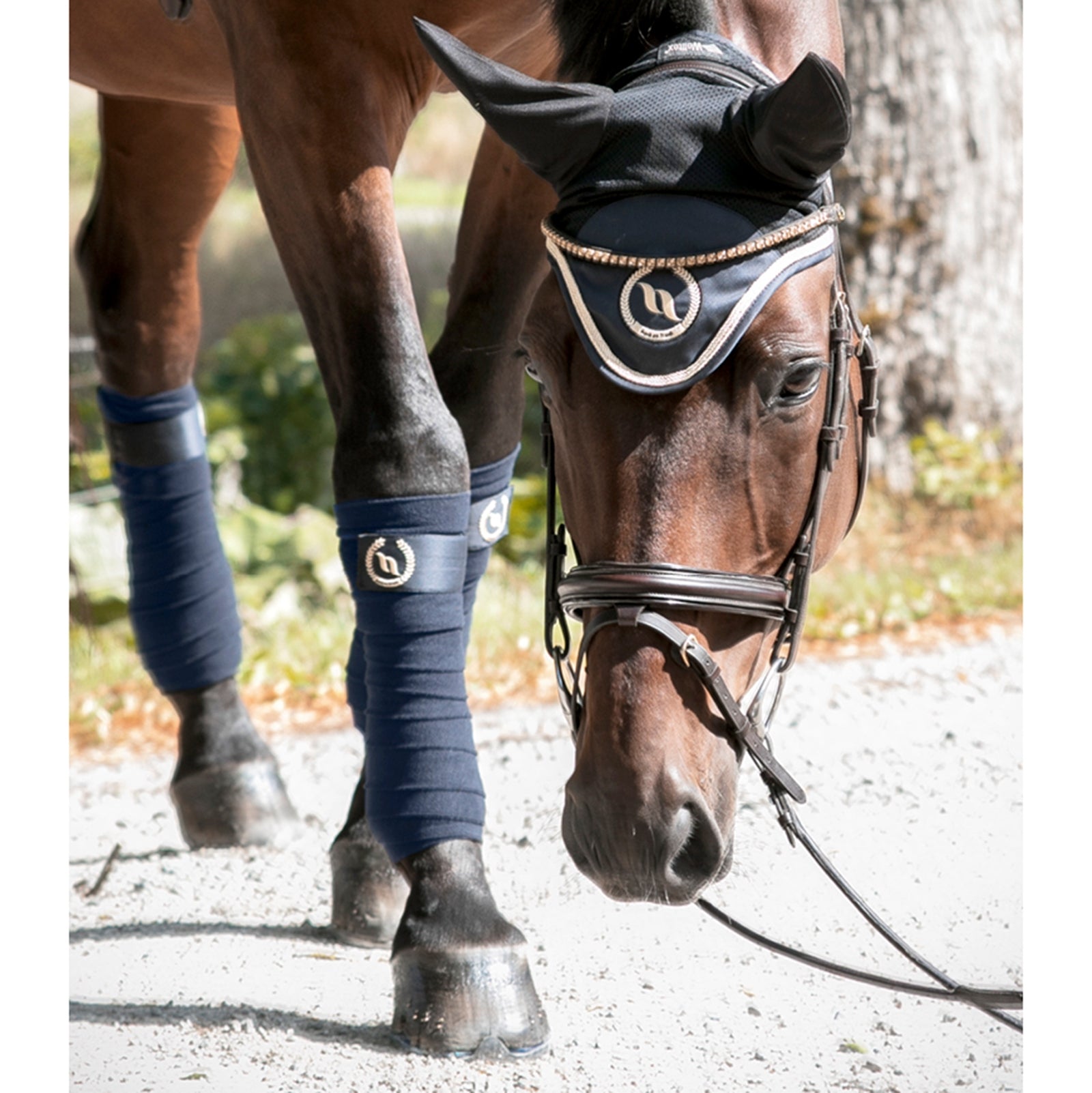 Back on Track Nights Collection Horse Bonnet With Welltex® Saddle Pads