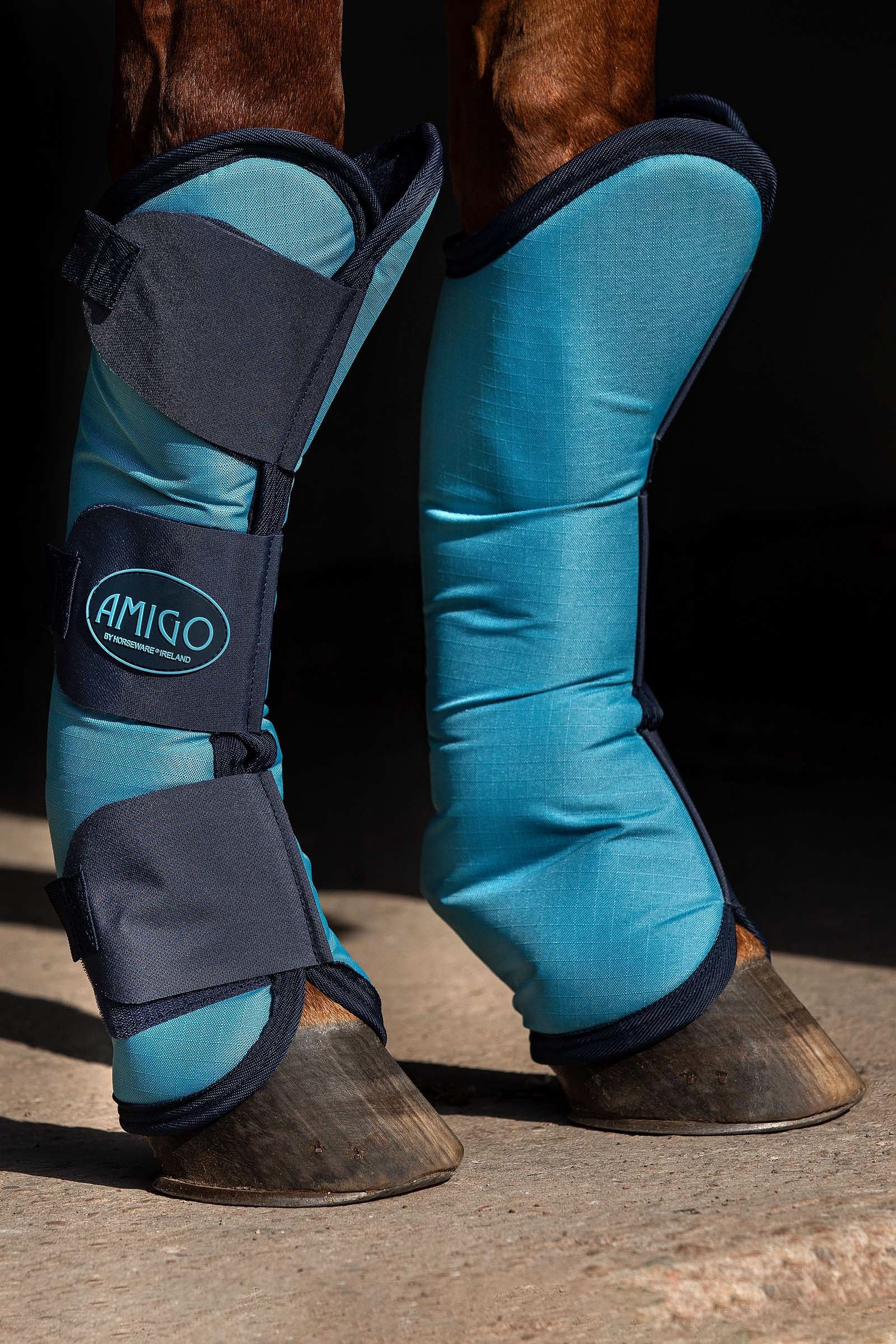 Horseware Amigo Ripstop Travel Boots, Set of 4 Leg Protection & Hoof Protection for Horses
