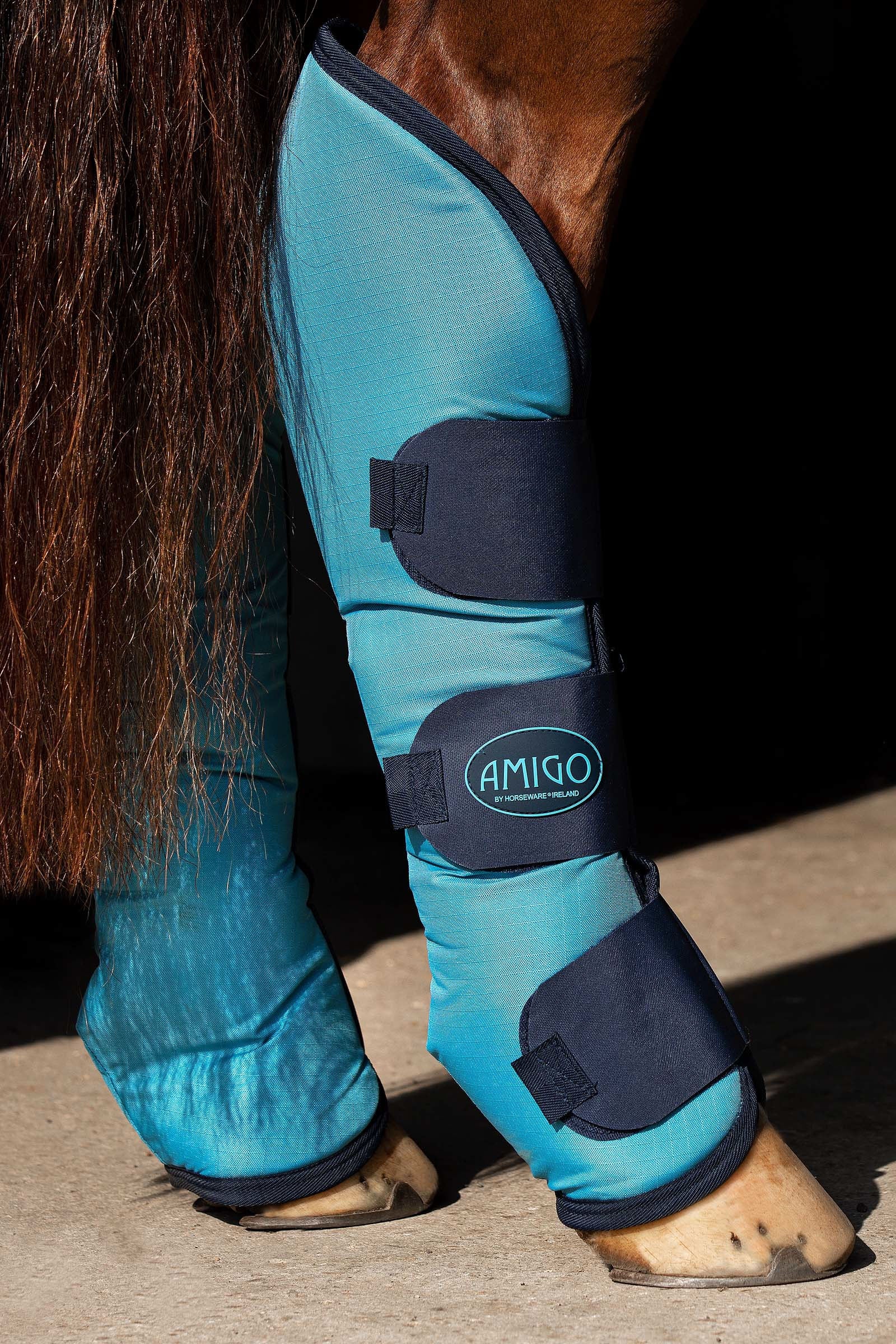 Horseware Amigo Ripstop Travel Boots, Set of 4 Leg Protection & Hoof Protection for Horses