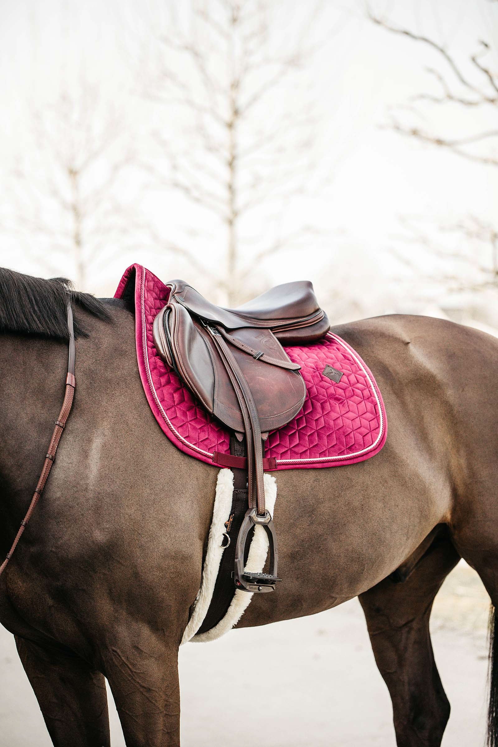 Kentucky Horsewear Velvet Jumping Saddle Pad Saddle Pads