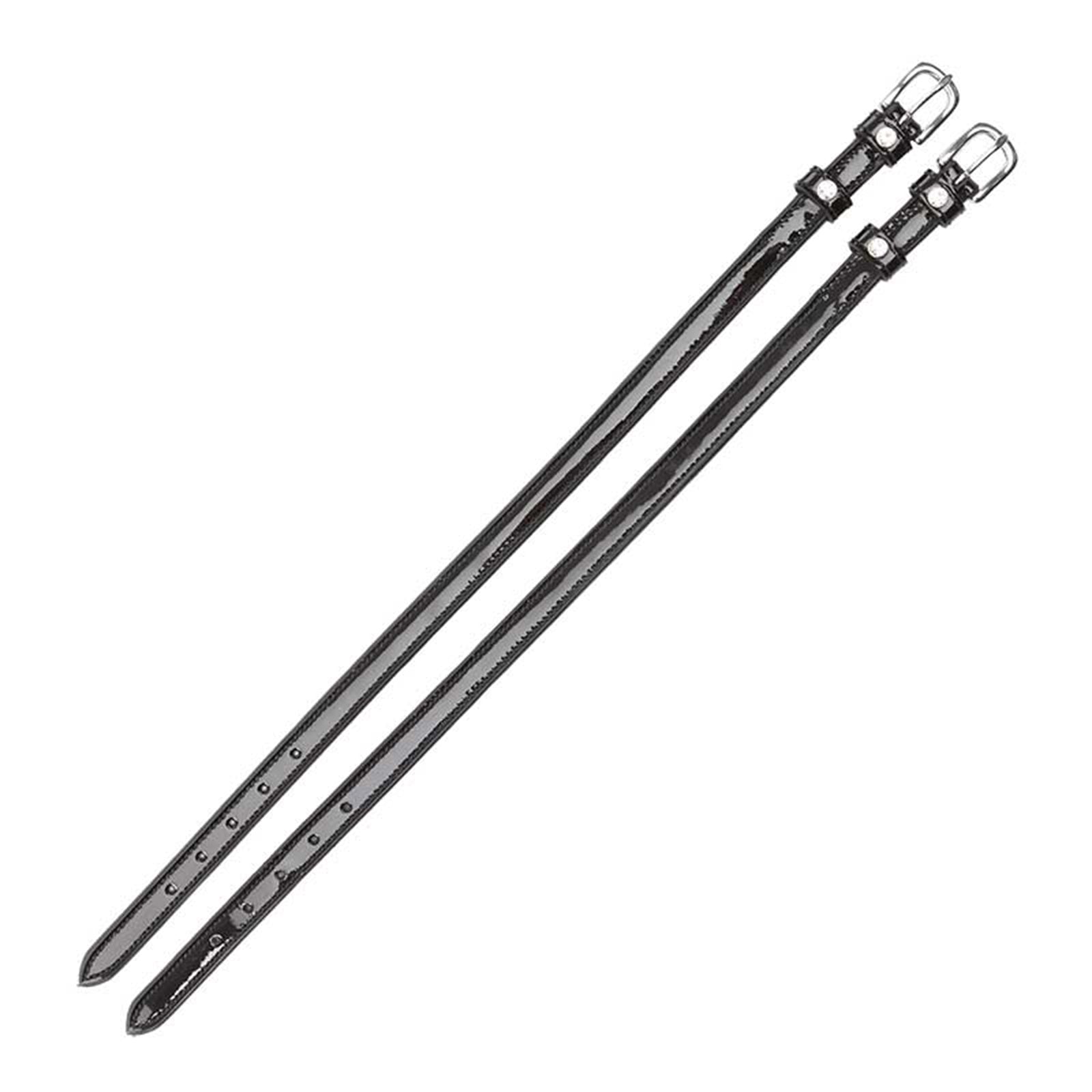 Kavalkade Patent lackade sporremmar med kristaller Ridspön