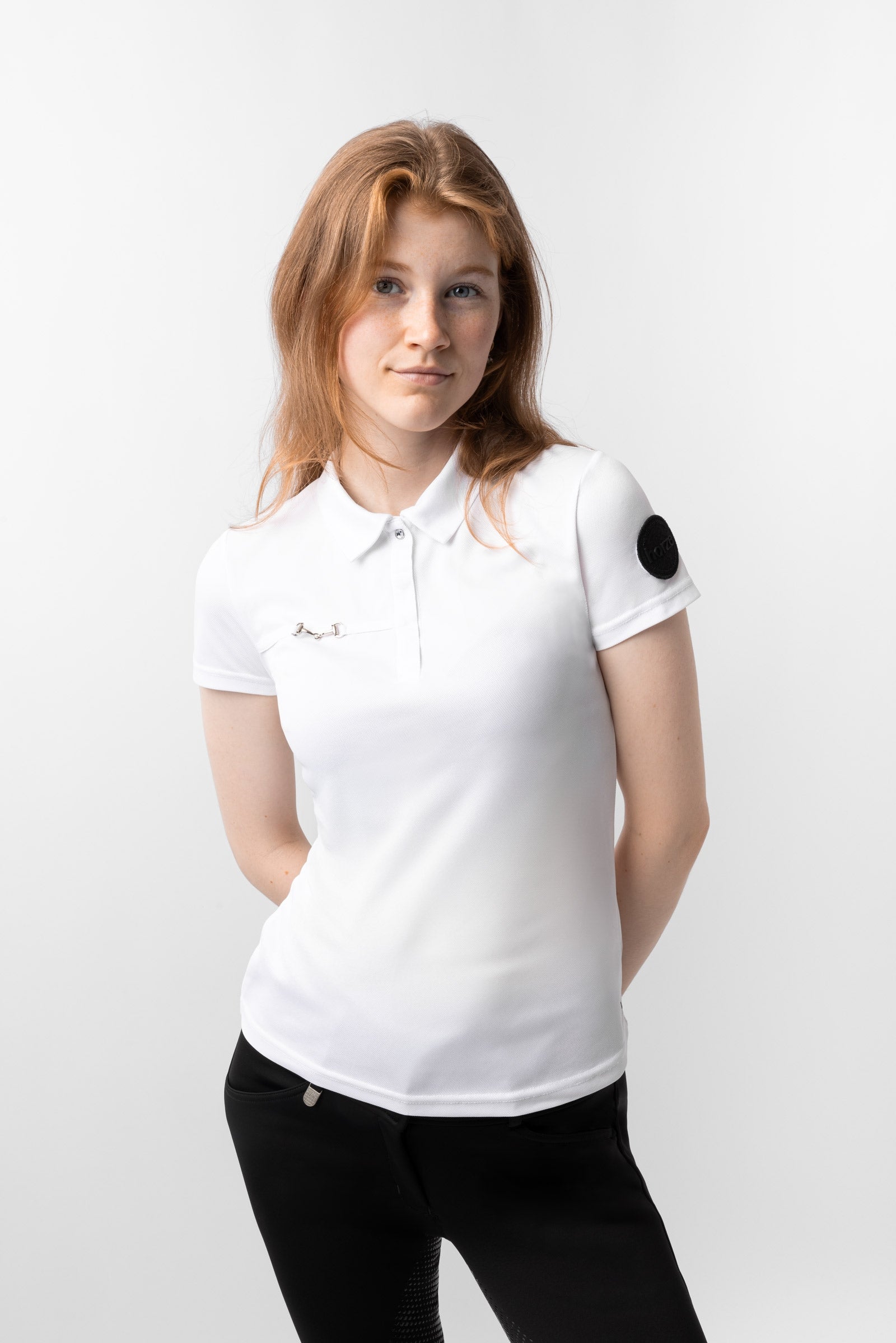 Horze Denise Women's Functional Short Sleeve Polo Shirt Women’s Riding Clothing