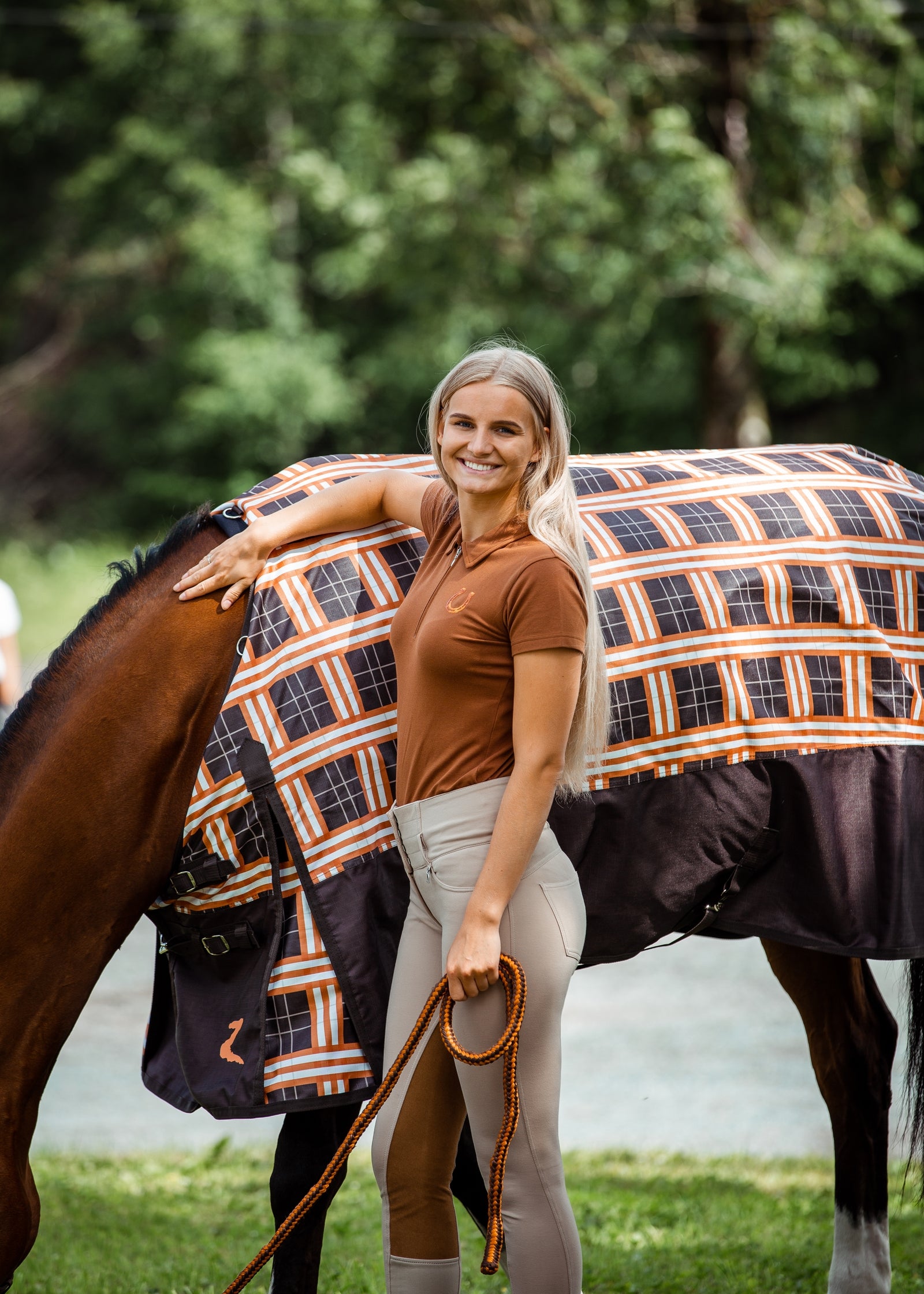 Horze Amy Women's Short Sleeve Cotton Stretch Polo Shirt Women’s Riding Clothing