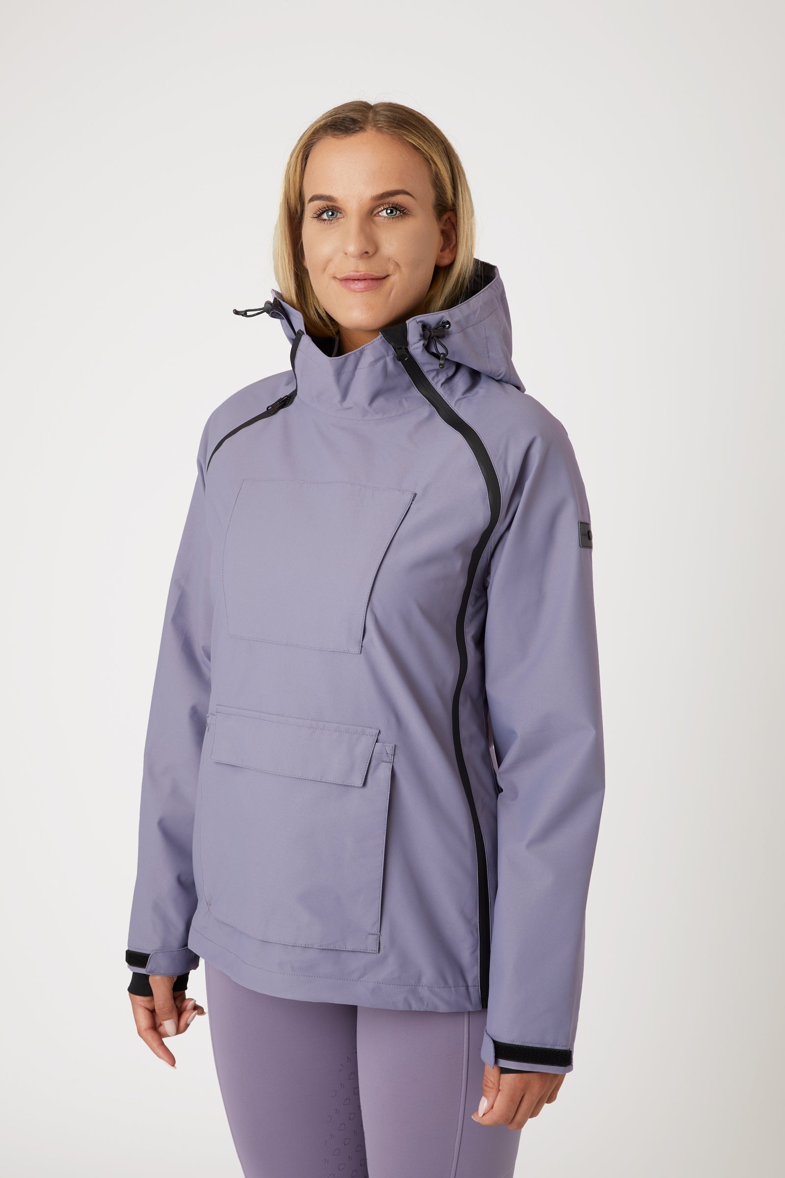 Horze Ayla Women's Rain Riding Riding Jacket with Zippers Women’s Riding Clothing