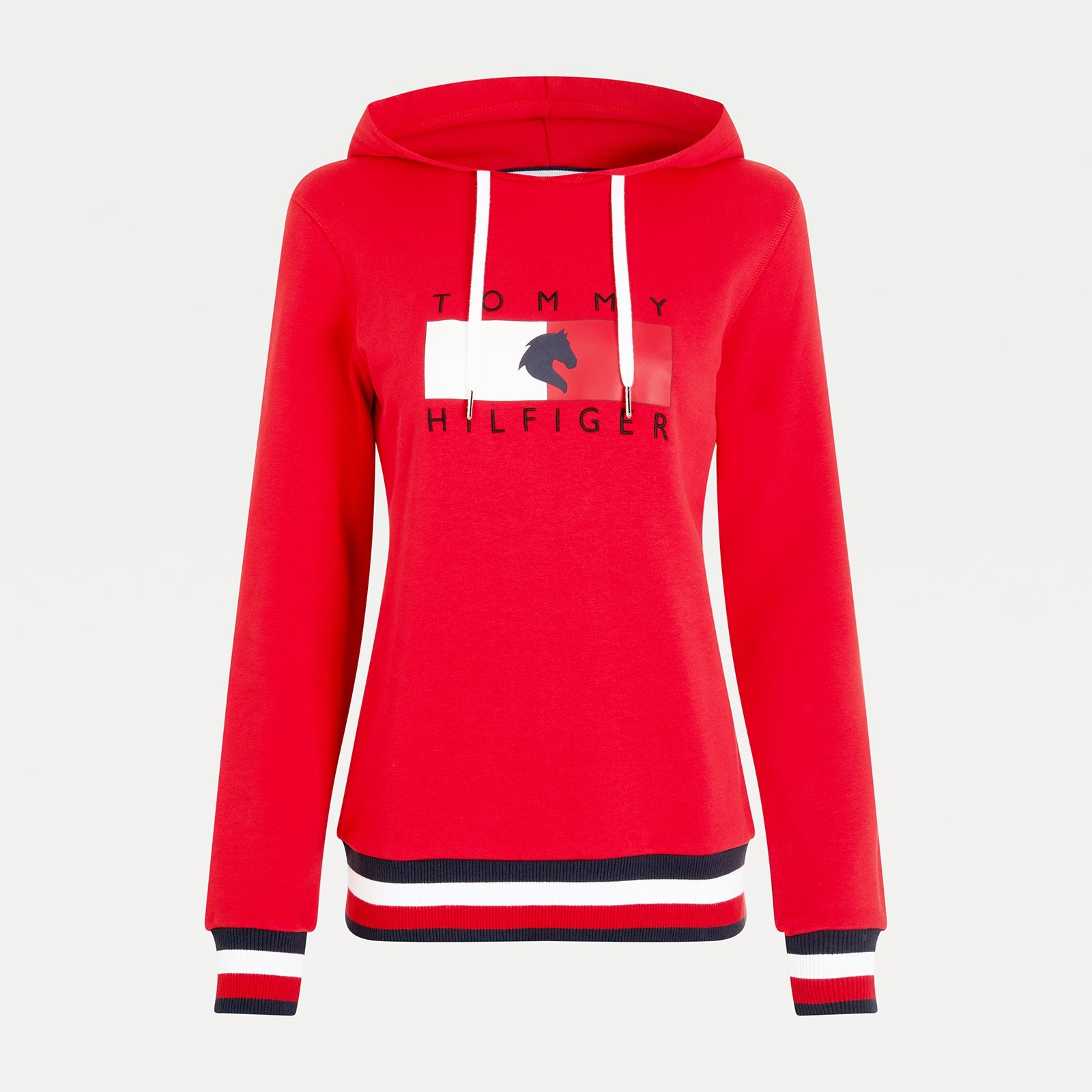 Tommy Hilfiger Equestrian Equestrian Statement Hoodie för dam Damridkläder