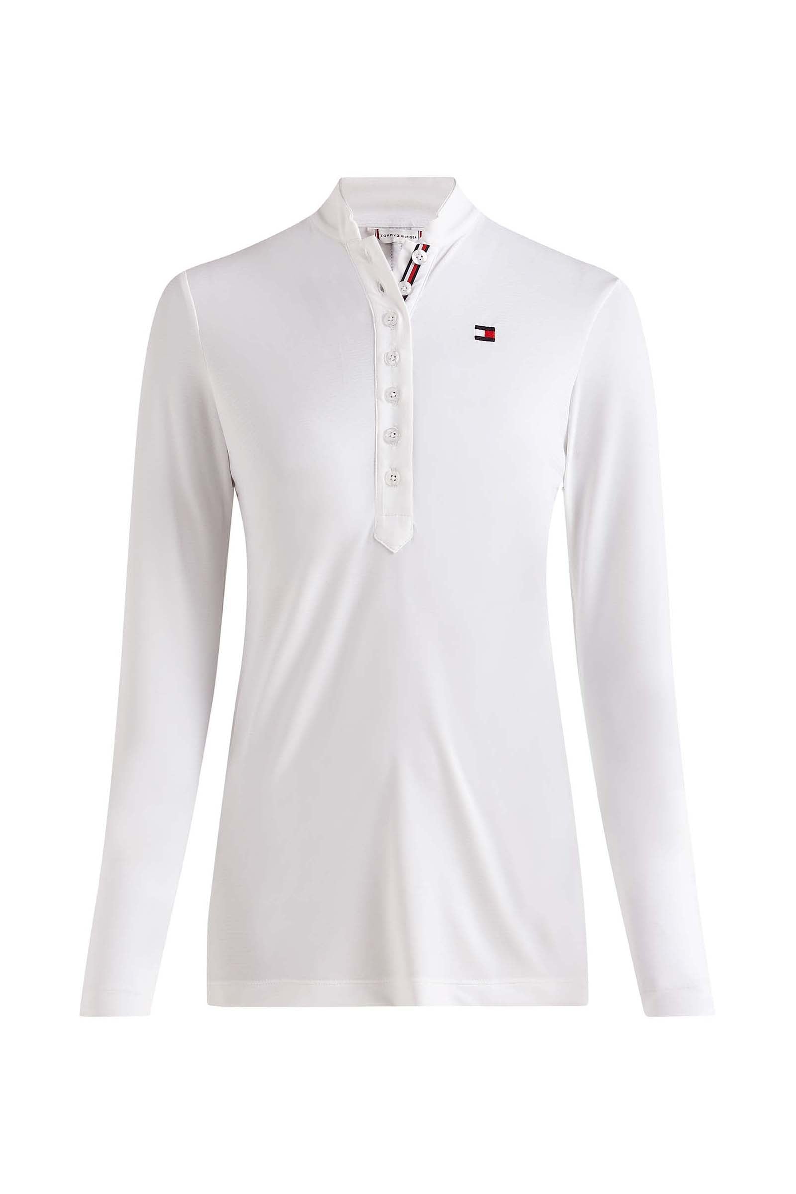 Tommy Hilfiger Equestrian långärmad tävlingstopp för dam Damridkläder