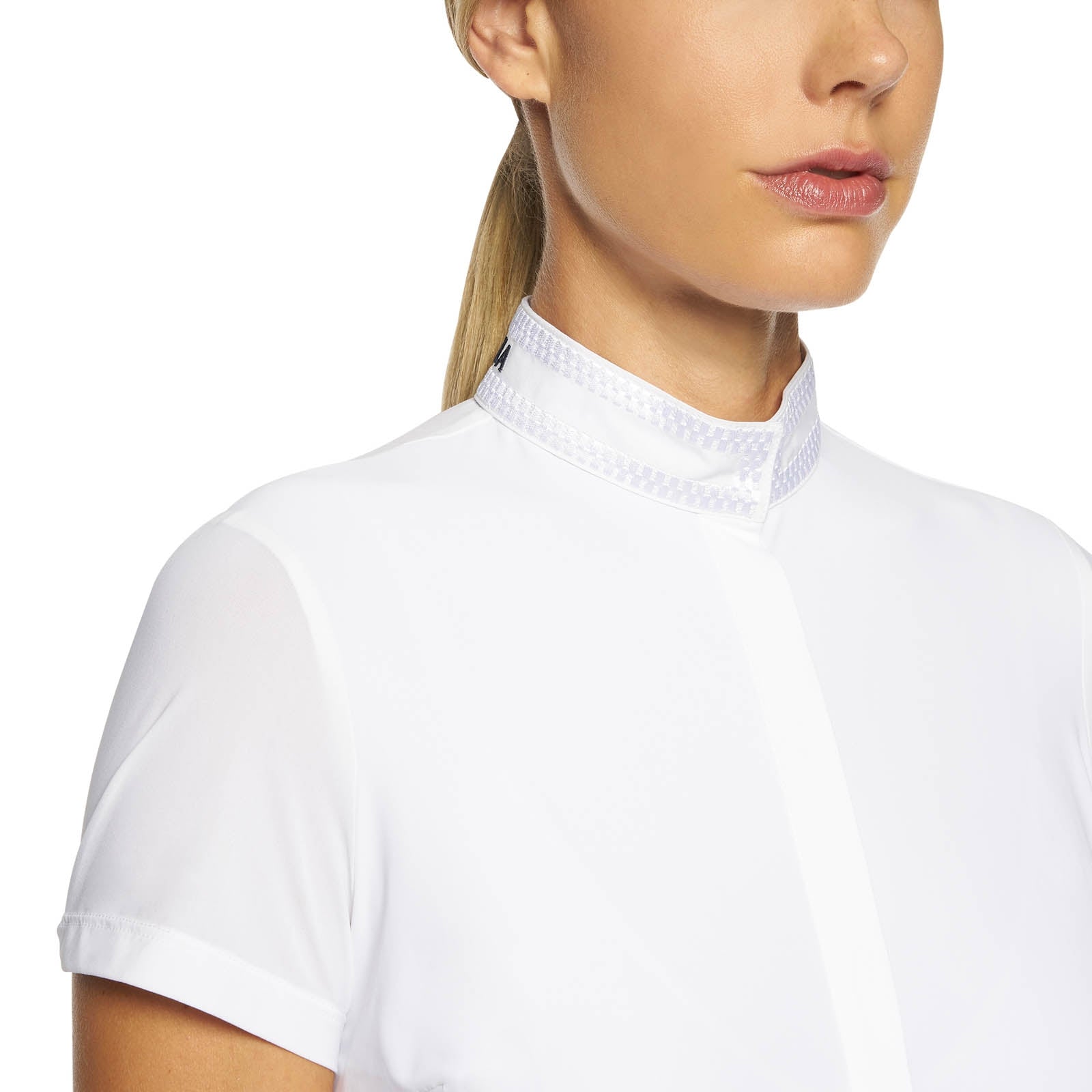 Cavalleria Toscana Embroidery Short Sleeve Show Shirt Women’s Riding Clothing