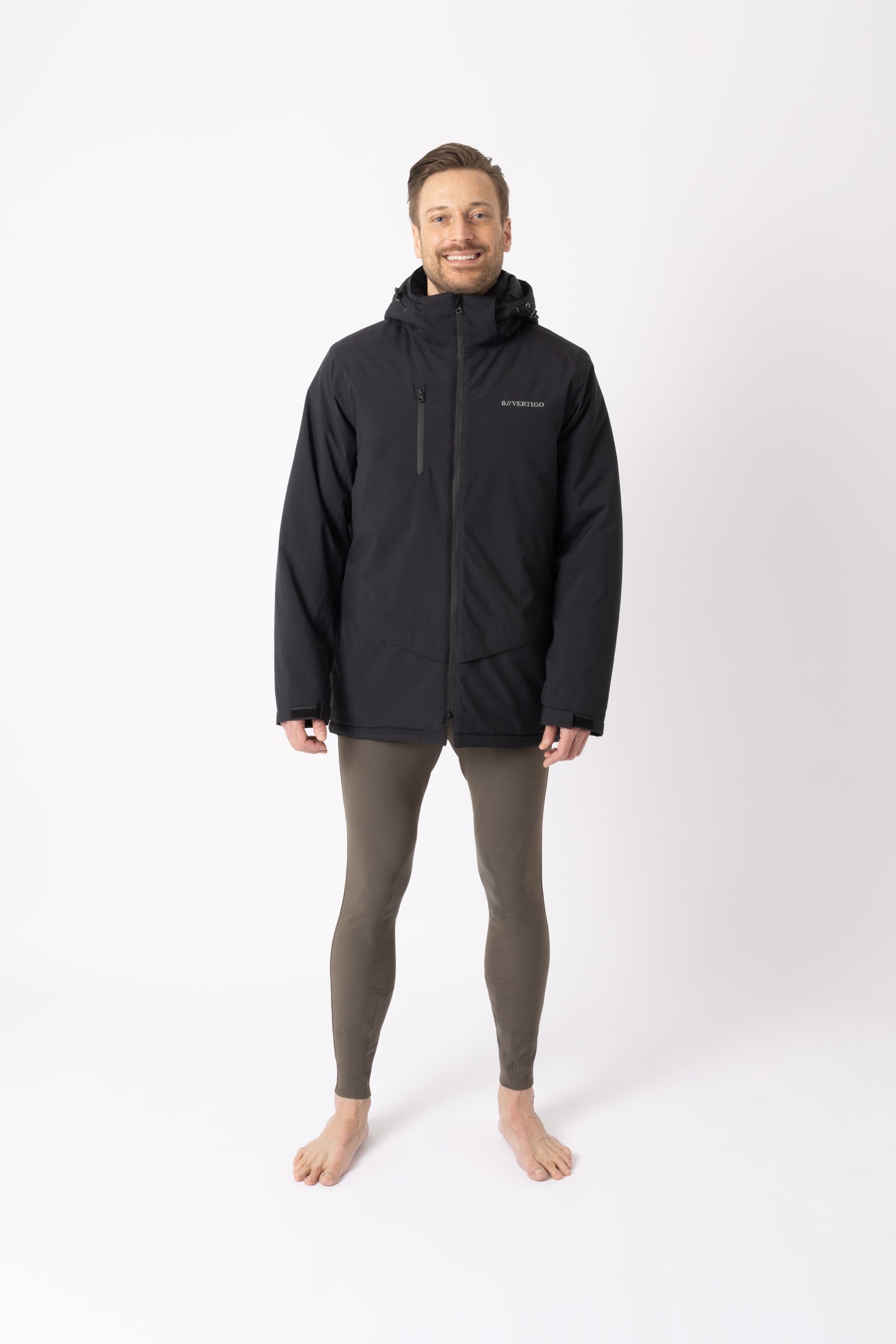 B Vertigo Milo Men's Waterproof Parka Riding Jacket Mens Riding Clothing