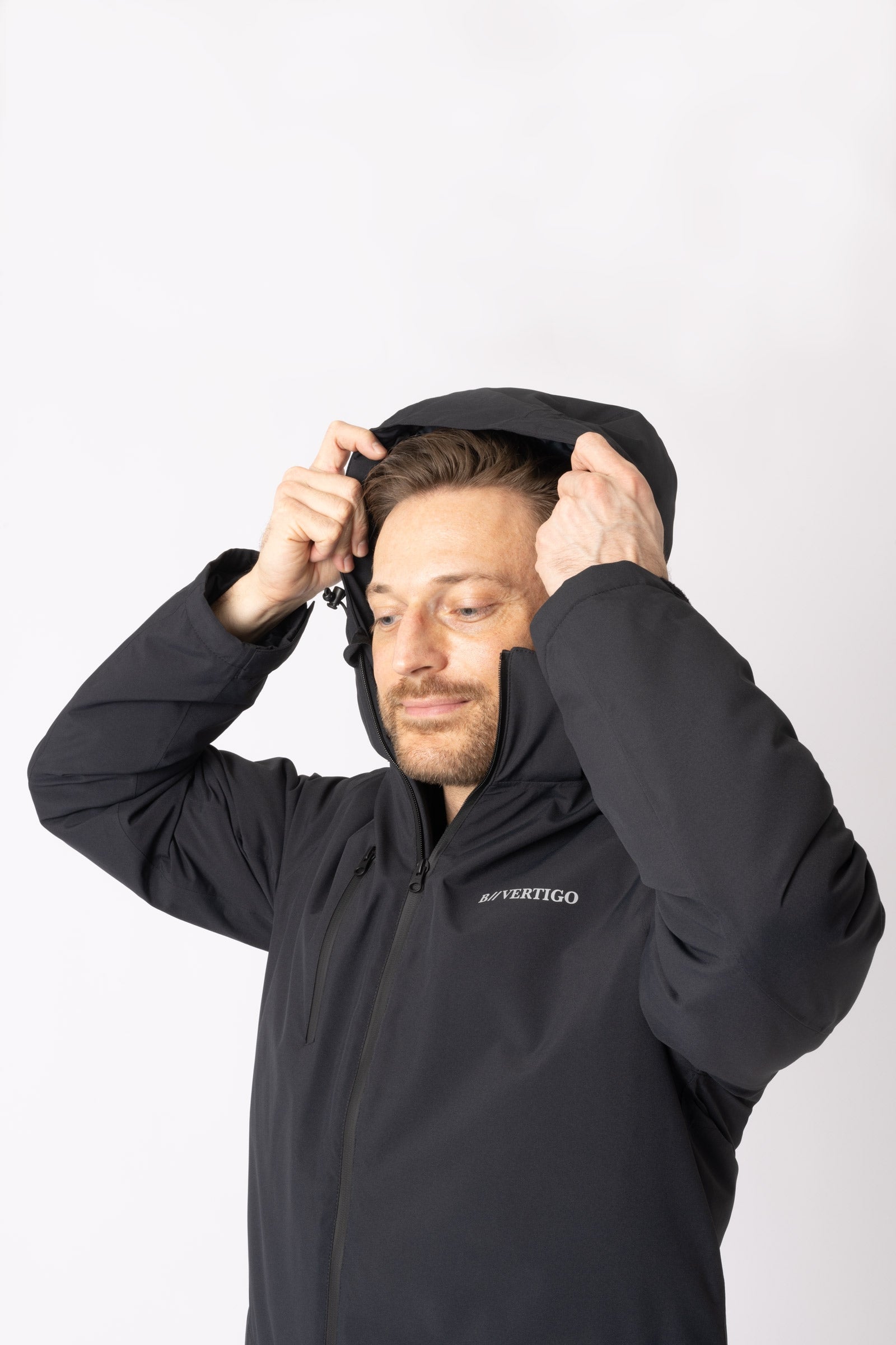 B Vertigo Milo Men's Waterproof Parka Riding Jacket Mens Riding Clothing