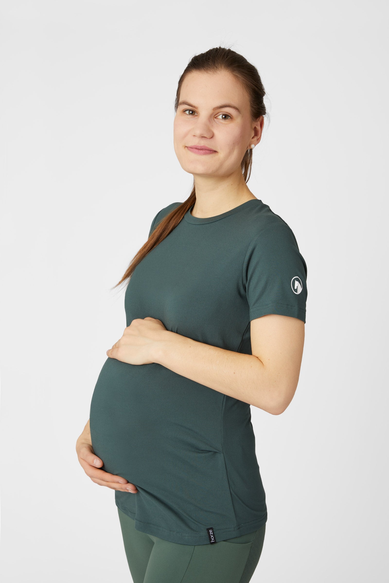 Horze Lily funktionell mamma & graviditets t-shirt Damridkläder