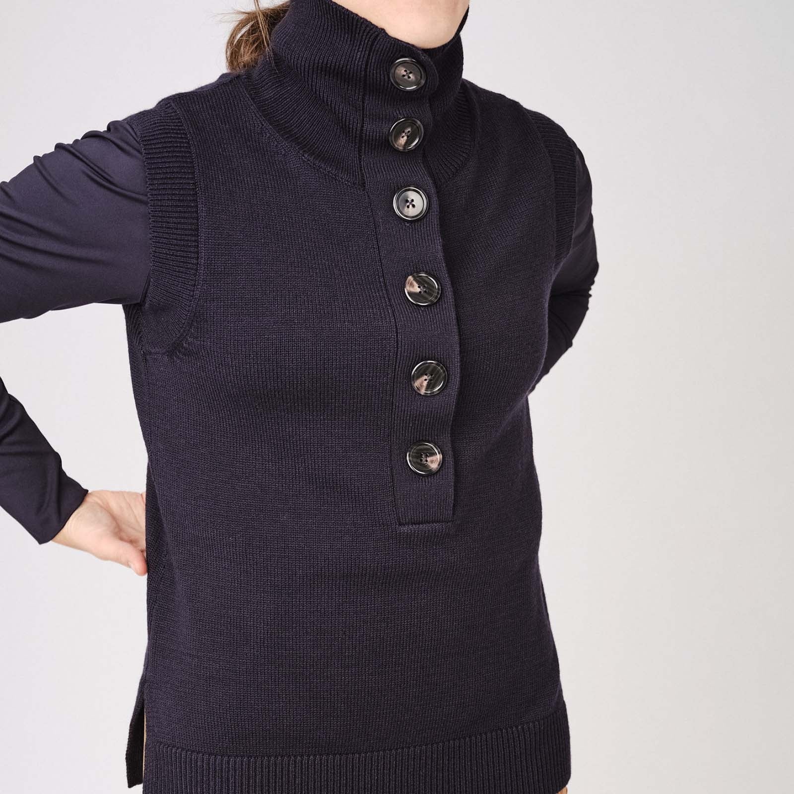 PS of Sweden Ria Stickad Väst Damridkläder