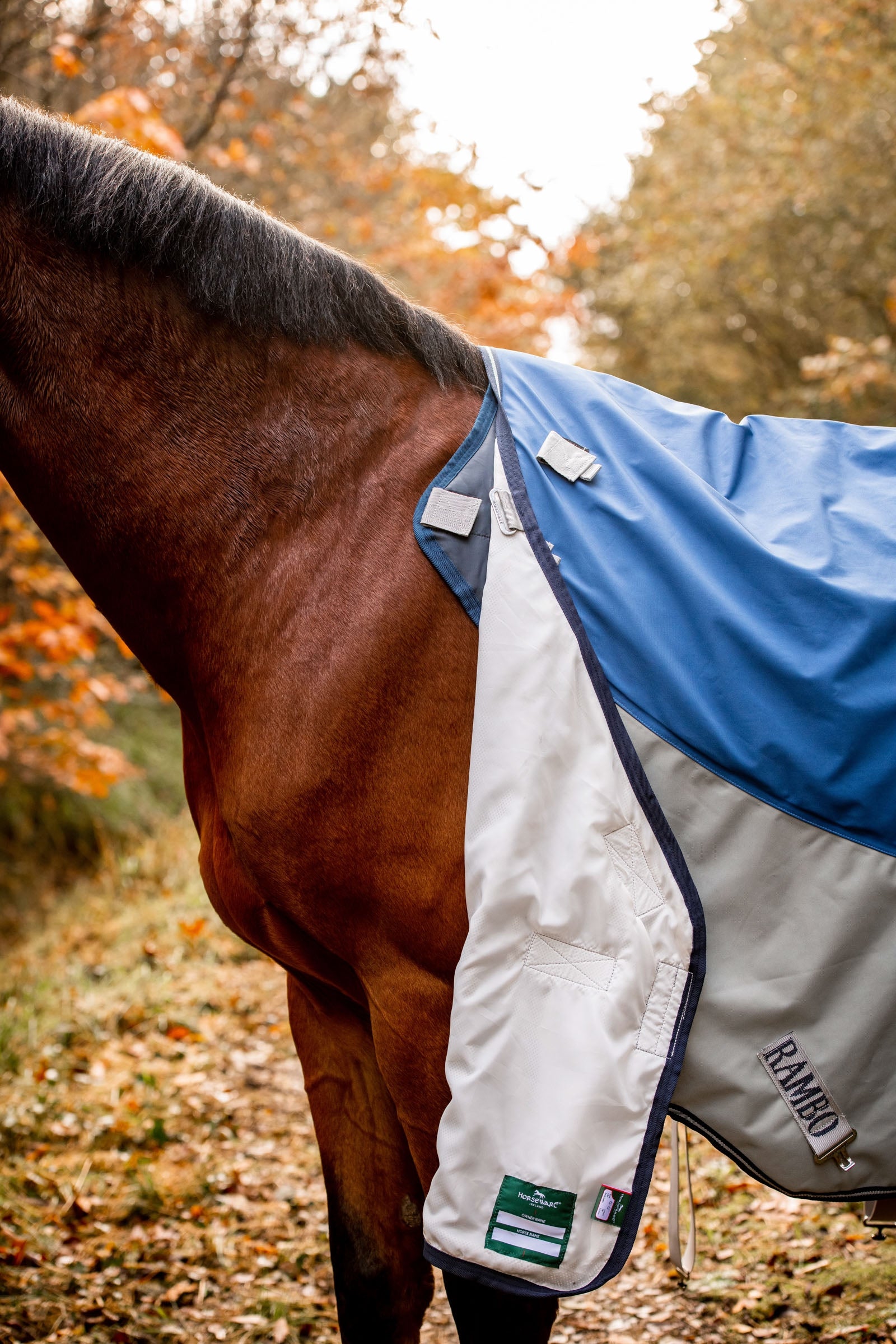 Horseware Rambo Autumn Series Turnout Rug With Liner (0g / 100g) Horse Rugs