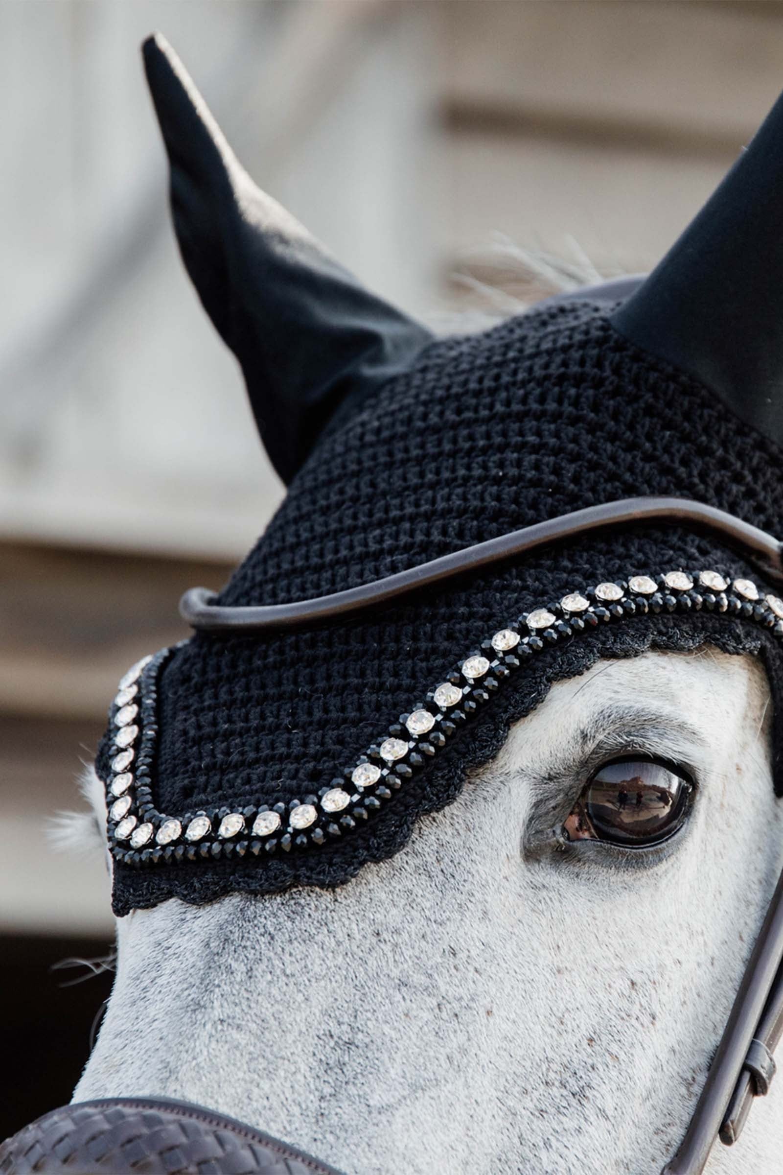 Kentucky Horsewear Wellington Big Stone & Pearl Fly Veil Saddle Pads