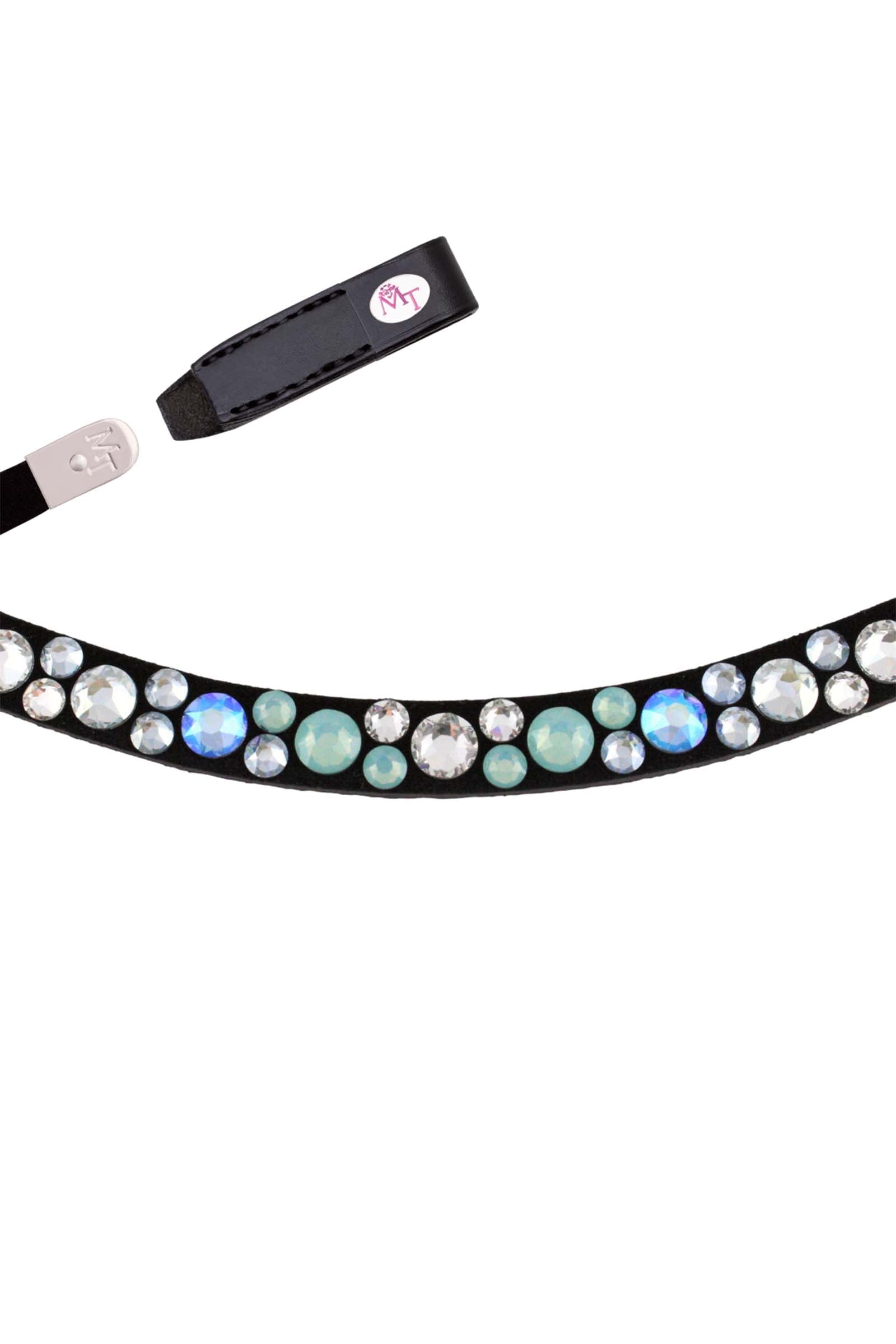 MagicTack Balsam Green Bling Swing Browband Bridles & Reins