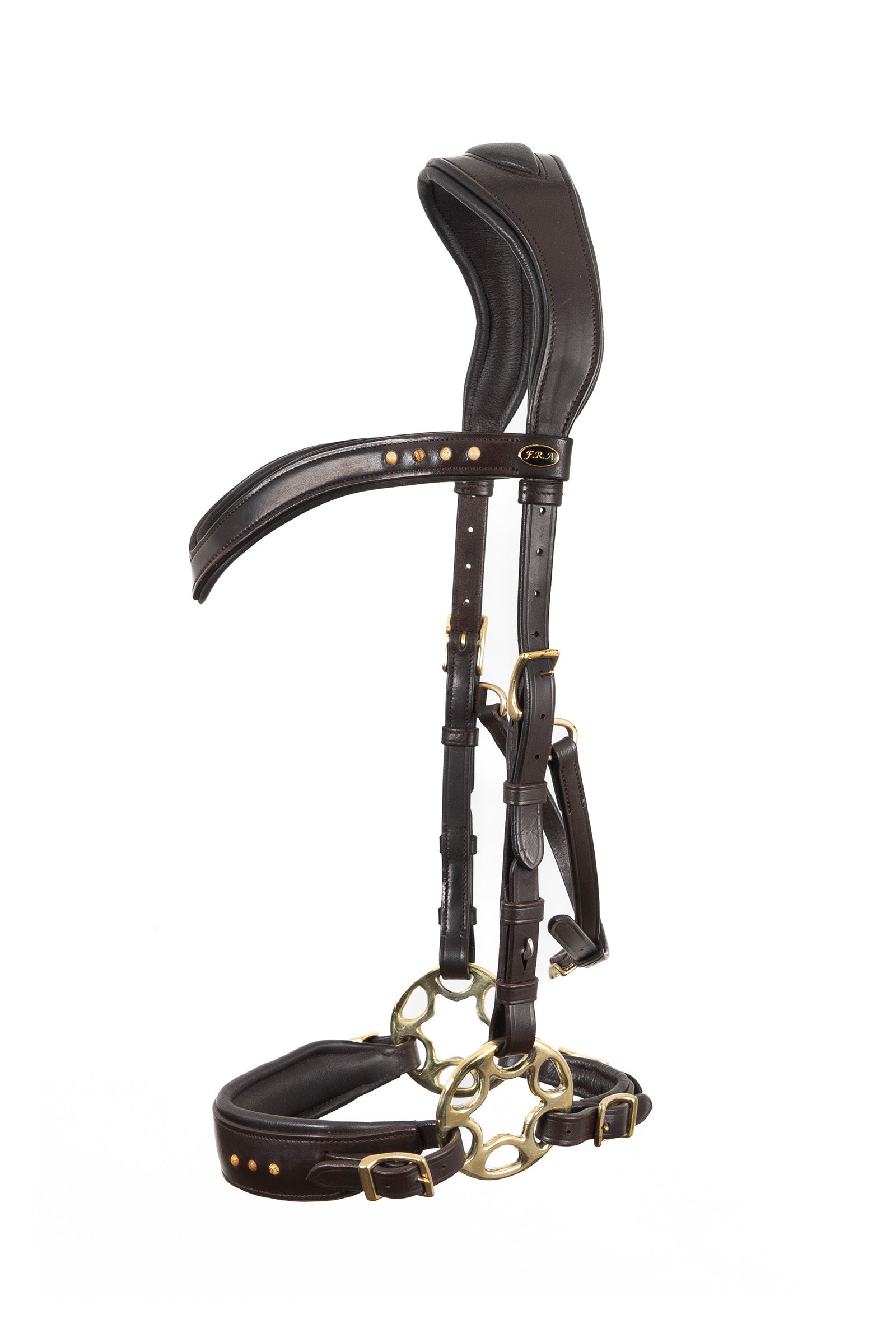 F.R.A. Freedom Riding Articles Glory Hackamore Bridle With Reins (System 2), brown Bridles & Reins