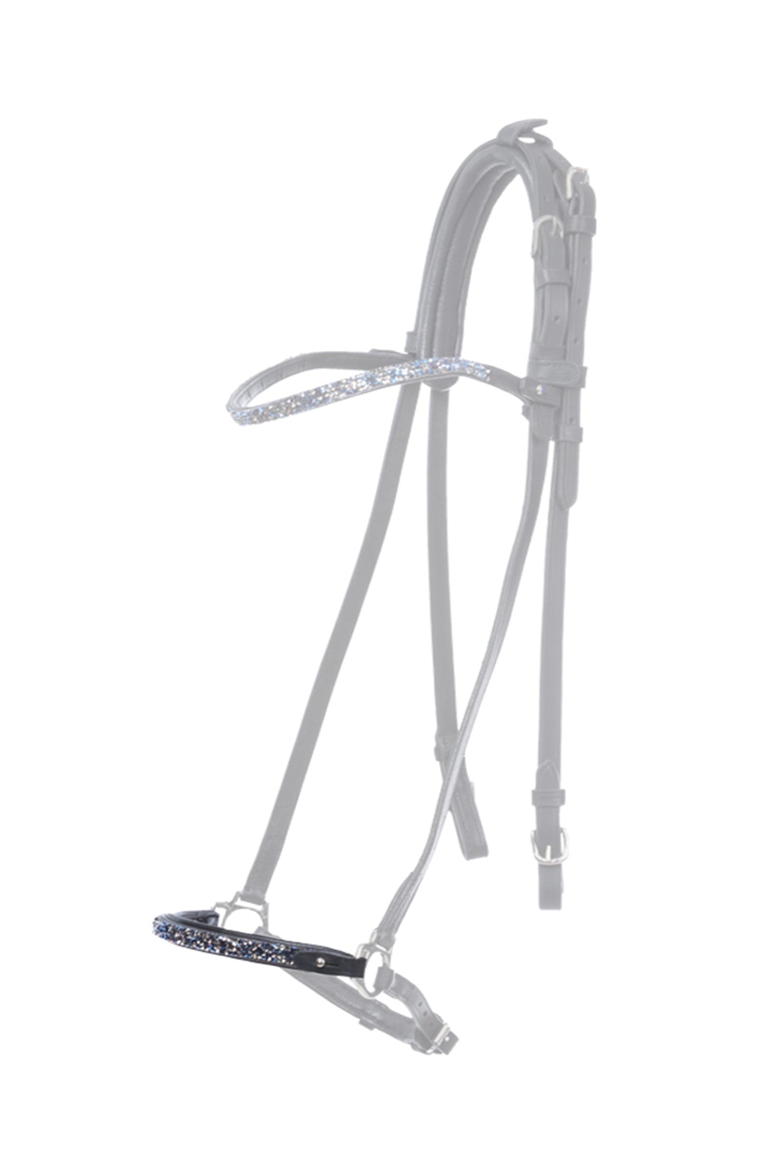 Kavalkade Blár Dropped Noseband Piece for Kjartan Icelandic Bridle Träns & Tyglar