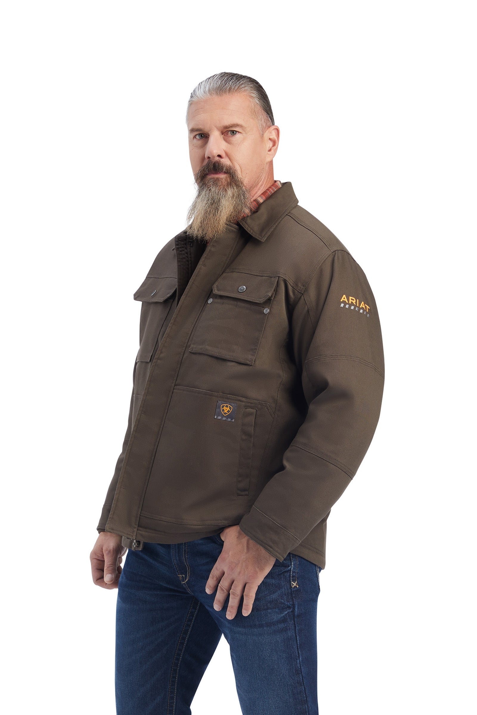 Ariat Rebar DuraCanvas Sherpa-Lined Herrrock Herridkläder