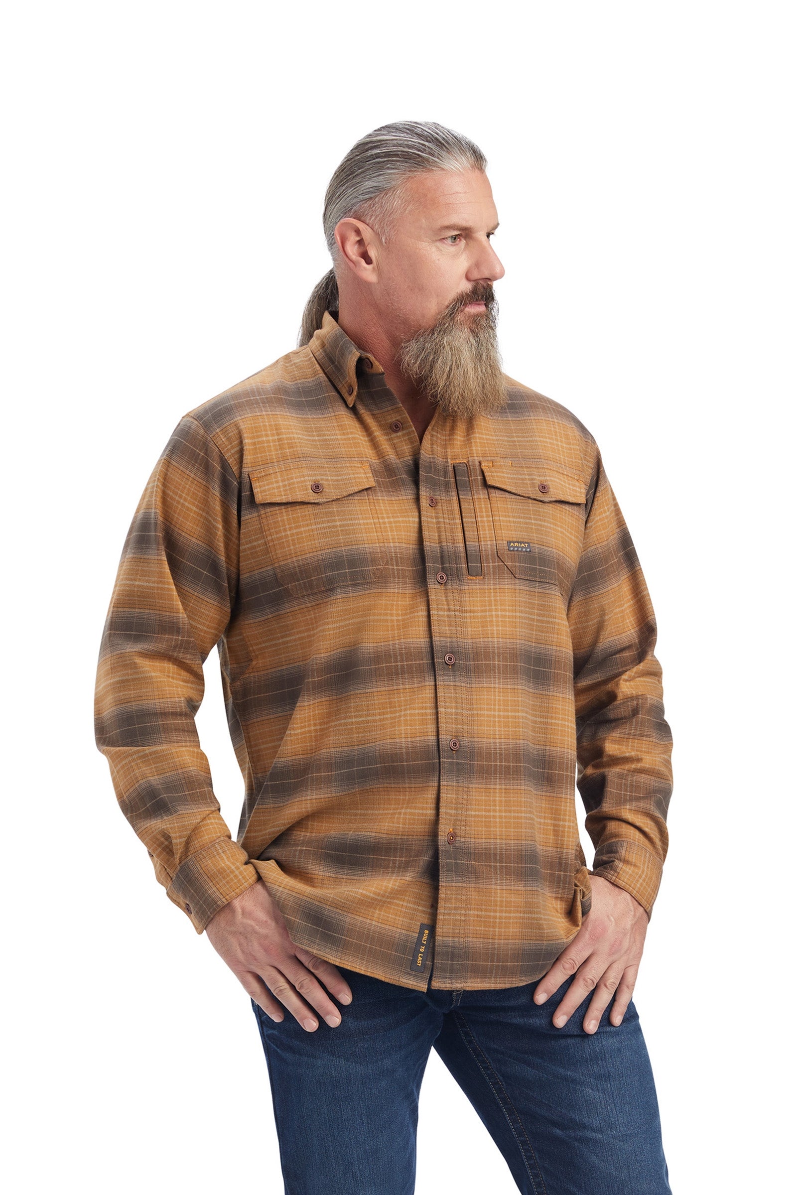 Ariat Rebar flanell DuraStretch arbetsskjorta Herridkläder