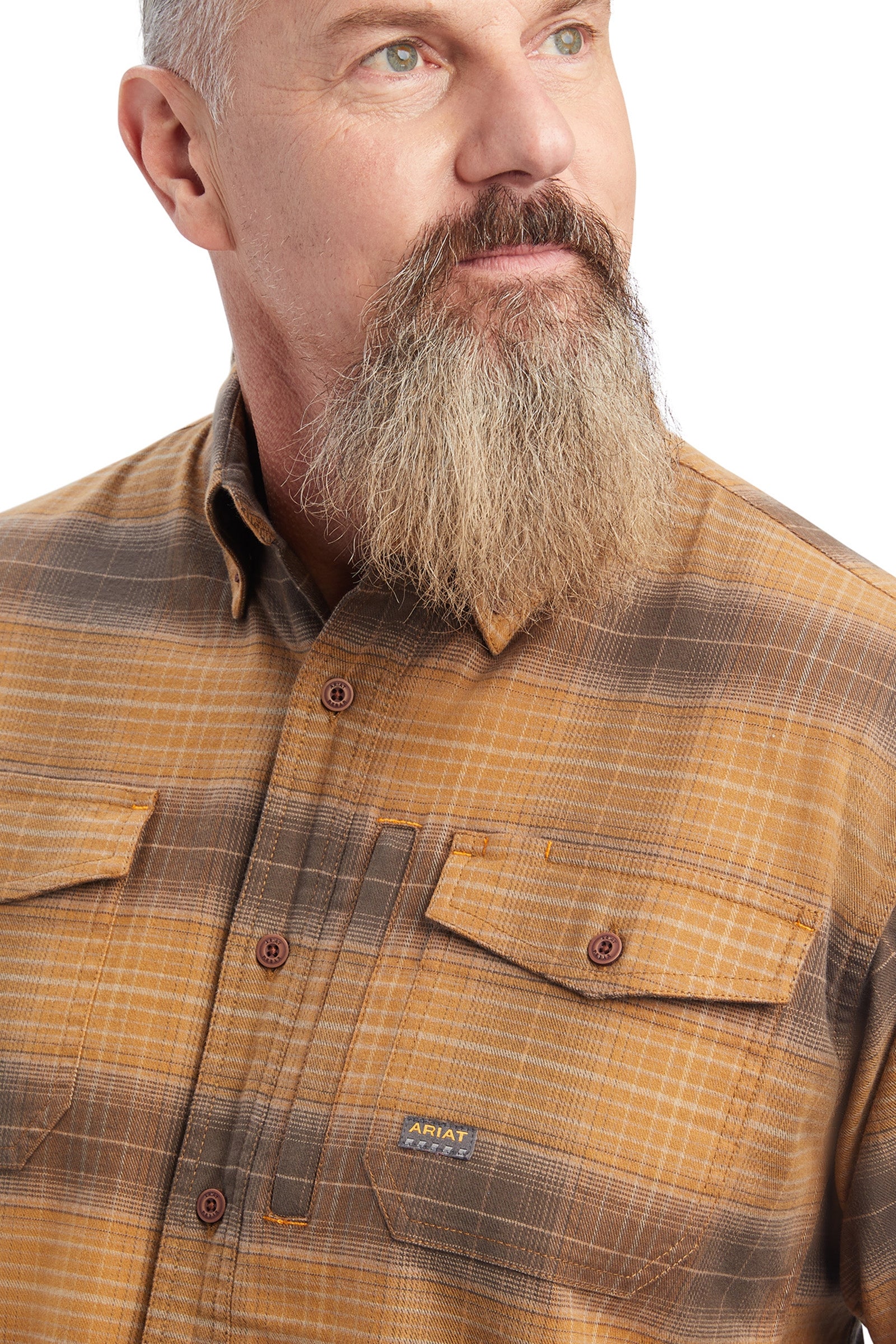 Ariat Rebar Flannel DuraStretch Work Shirt Mens Riding Clothing