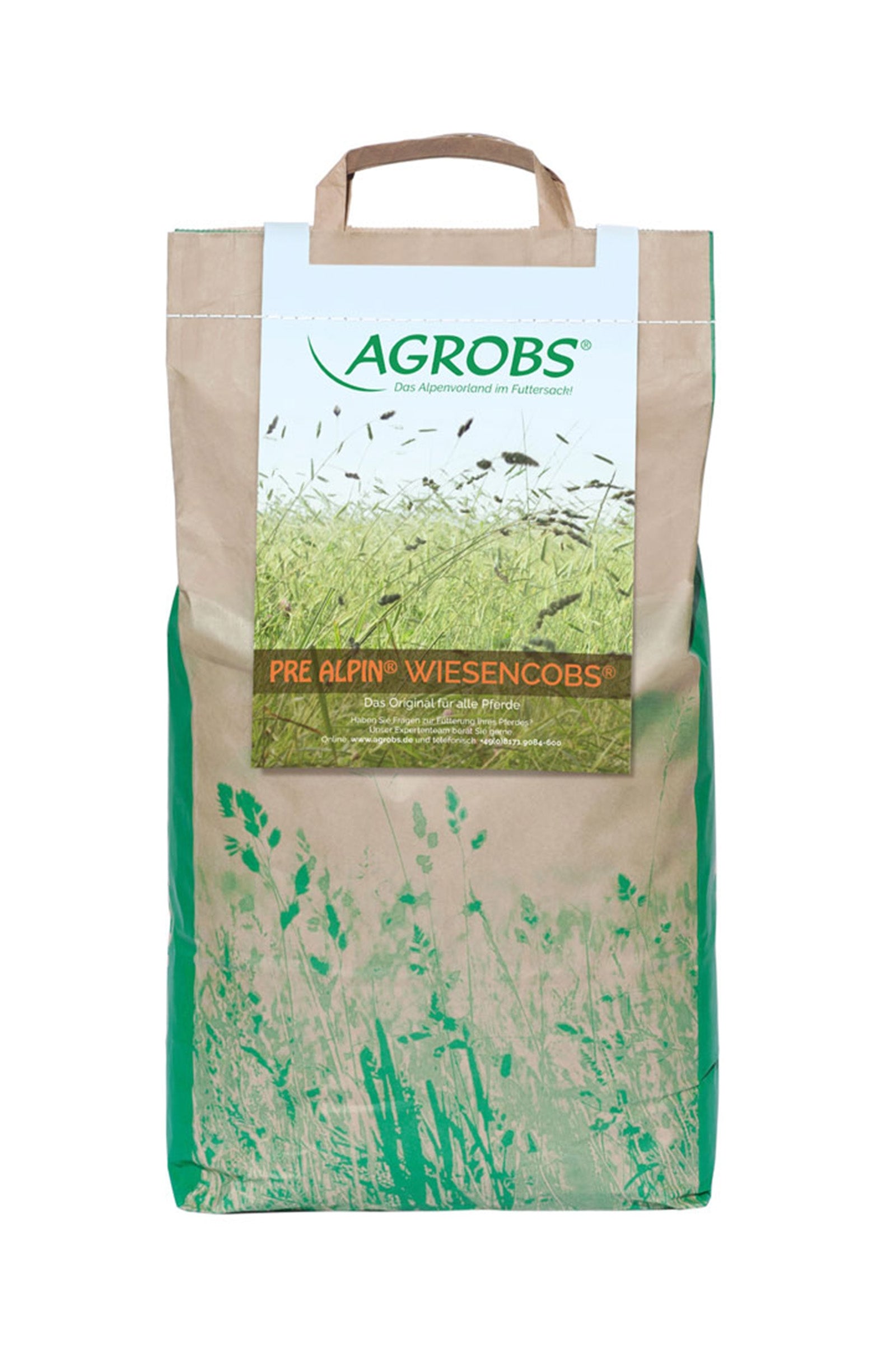 Agrobs Pre Alpin Wiesencobs hökolvar, 5 kg Horse Feed & Nutrition