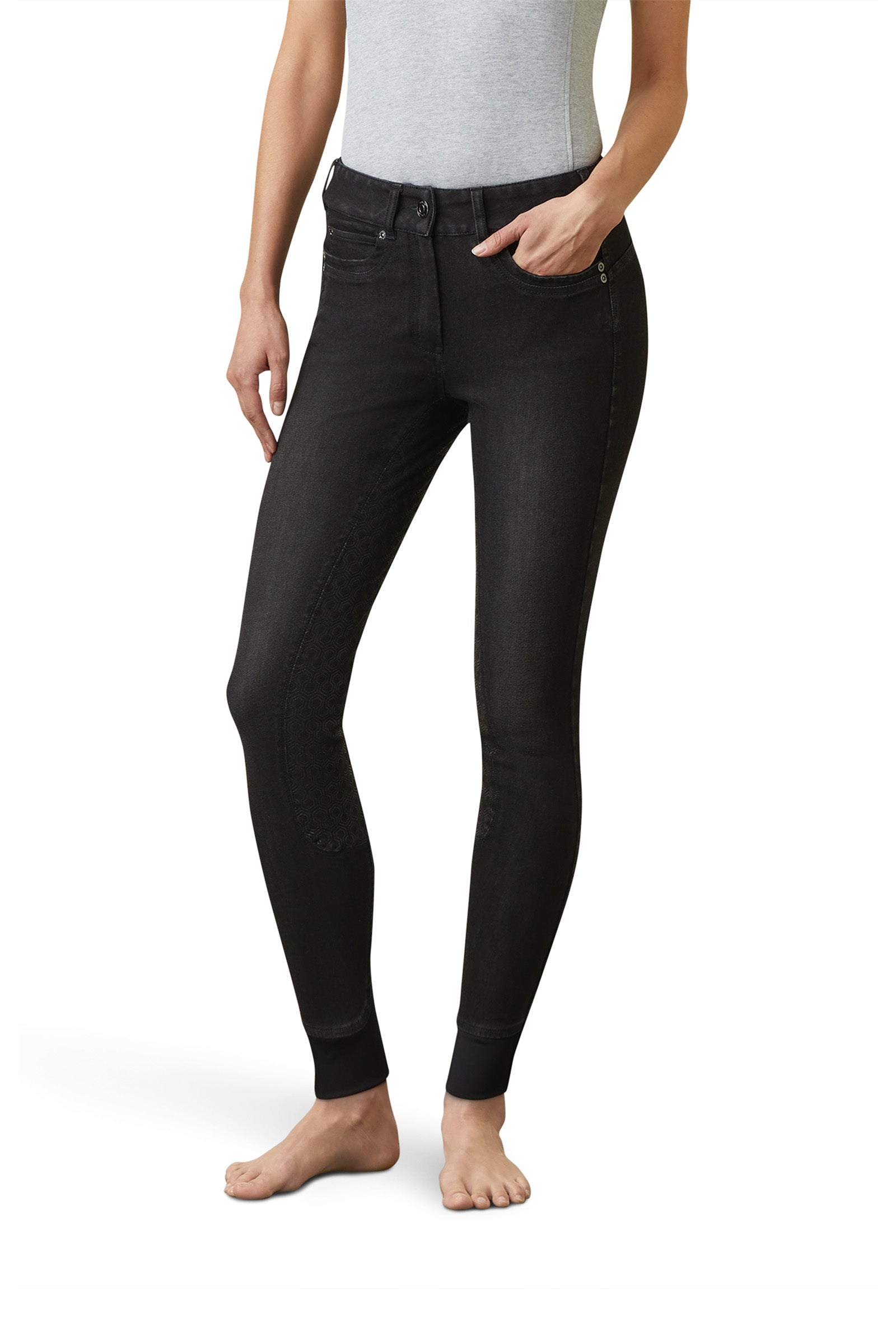 Ariat Halo B ridbyxor i jeans med full grepp, dam Womens Breeches