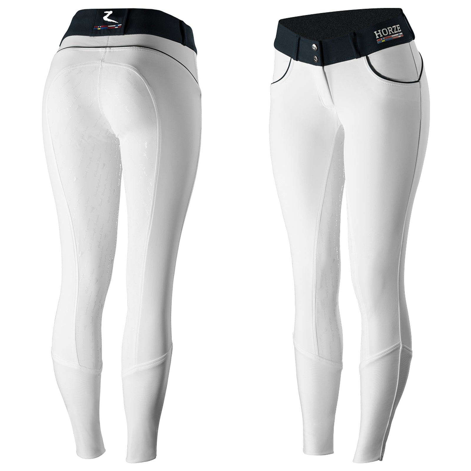Horze Nordic Performance helskodda ridbyxor med silikongrepp för damer, UPF 50+ Womens Breeches