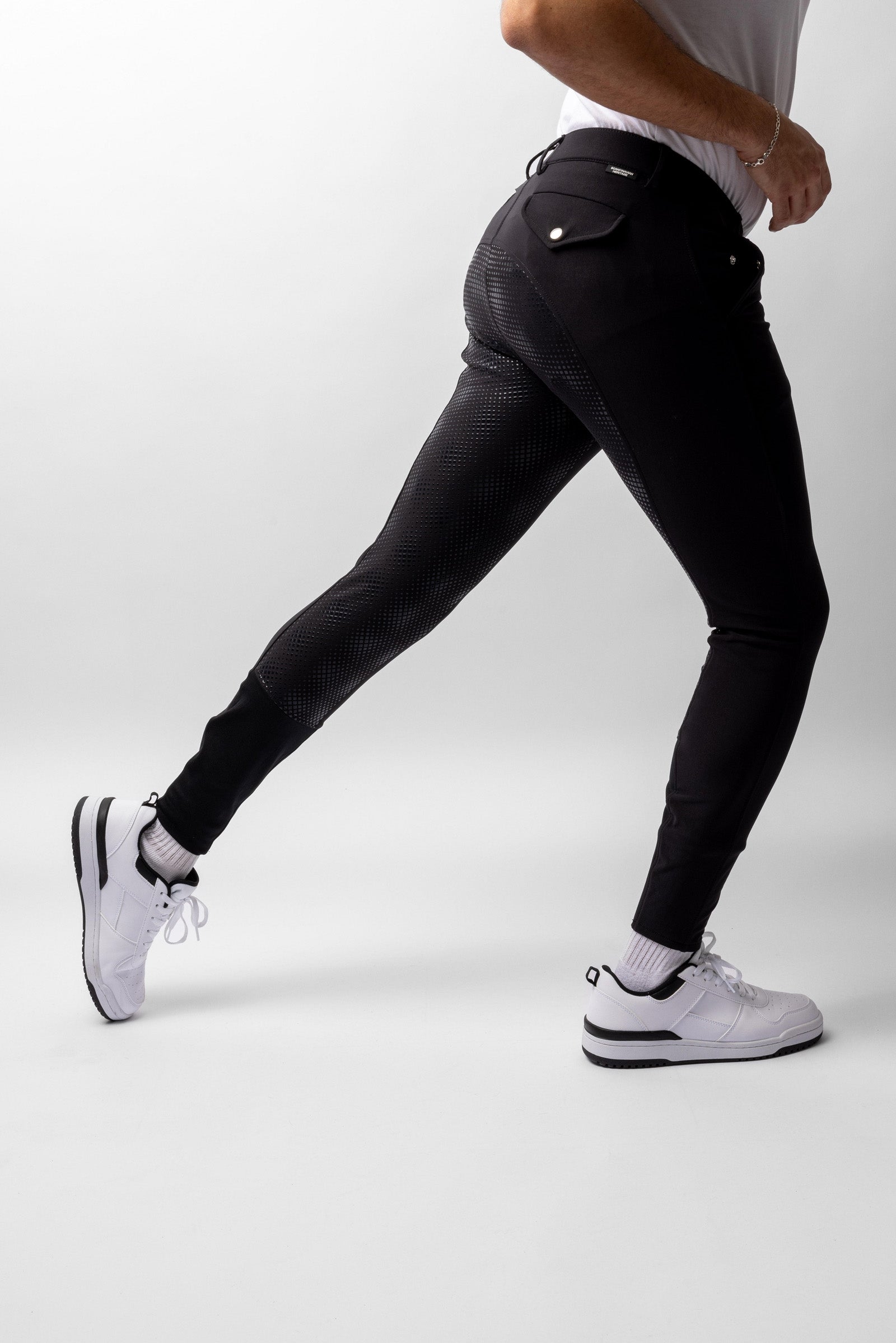 Horze Grand Prix Men's Silicone Full Seat Breeches UPF 50+ Mens Riding Clothing