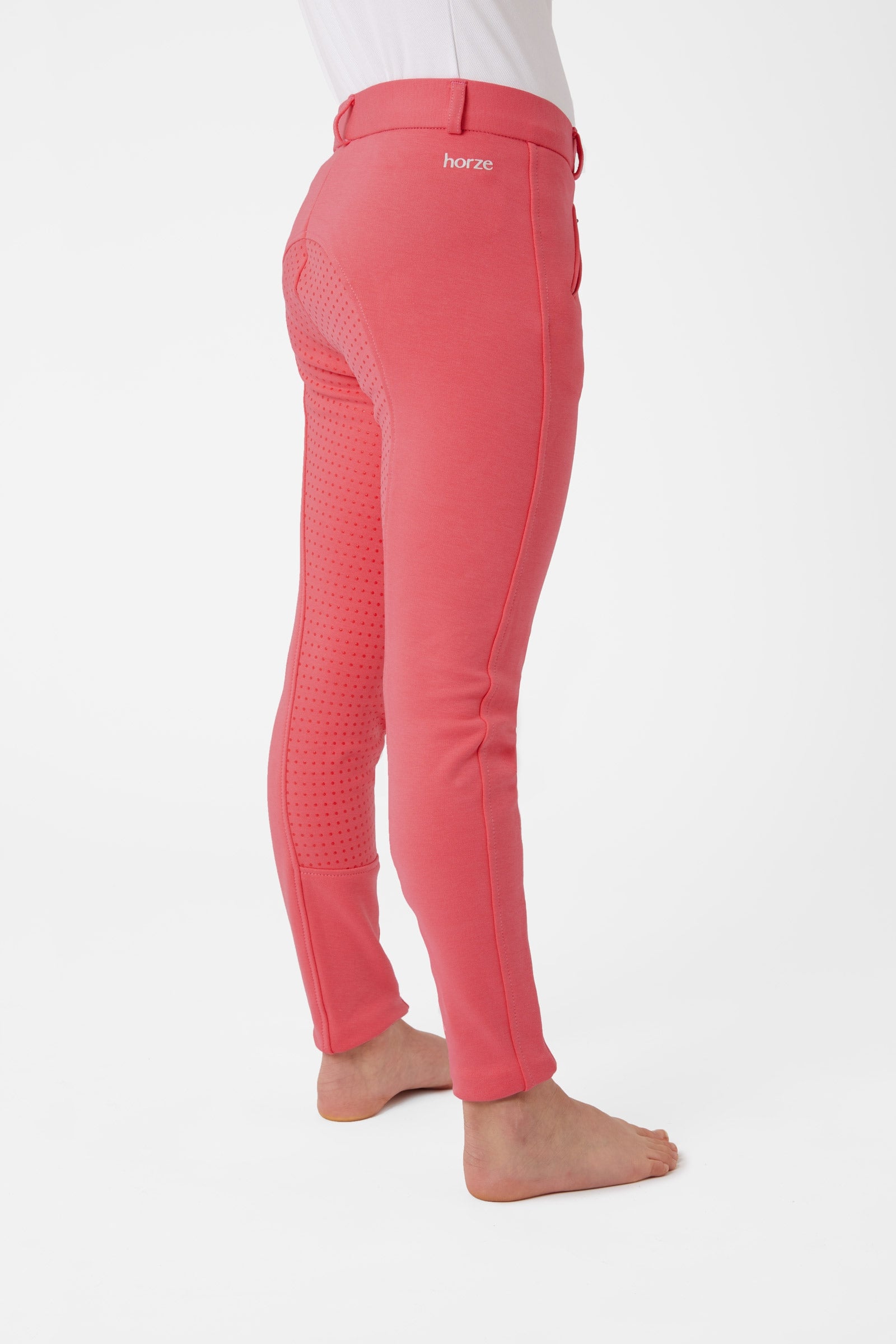 Horze Active silikonhelskodda ridbyxor Grip, barn Barnridkläder