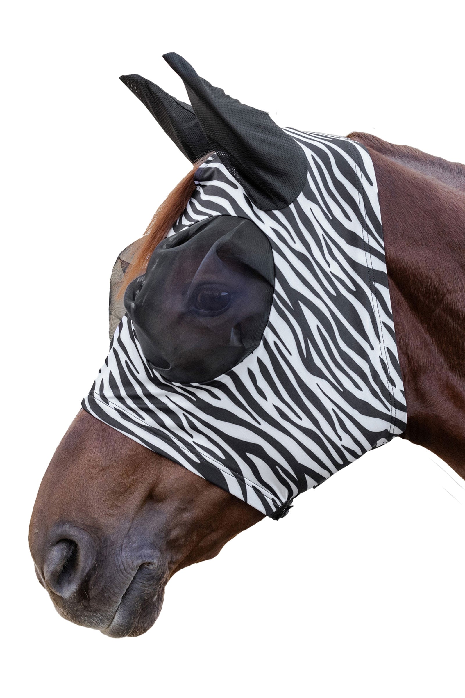 Waldhausen Puck Zebra Fly Mask Antifly Protection for Horses
