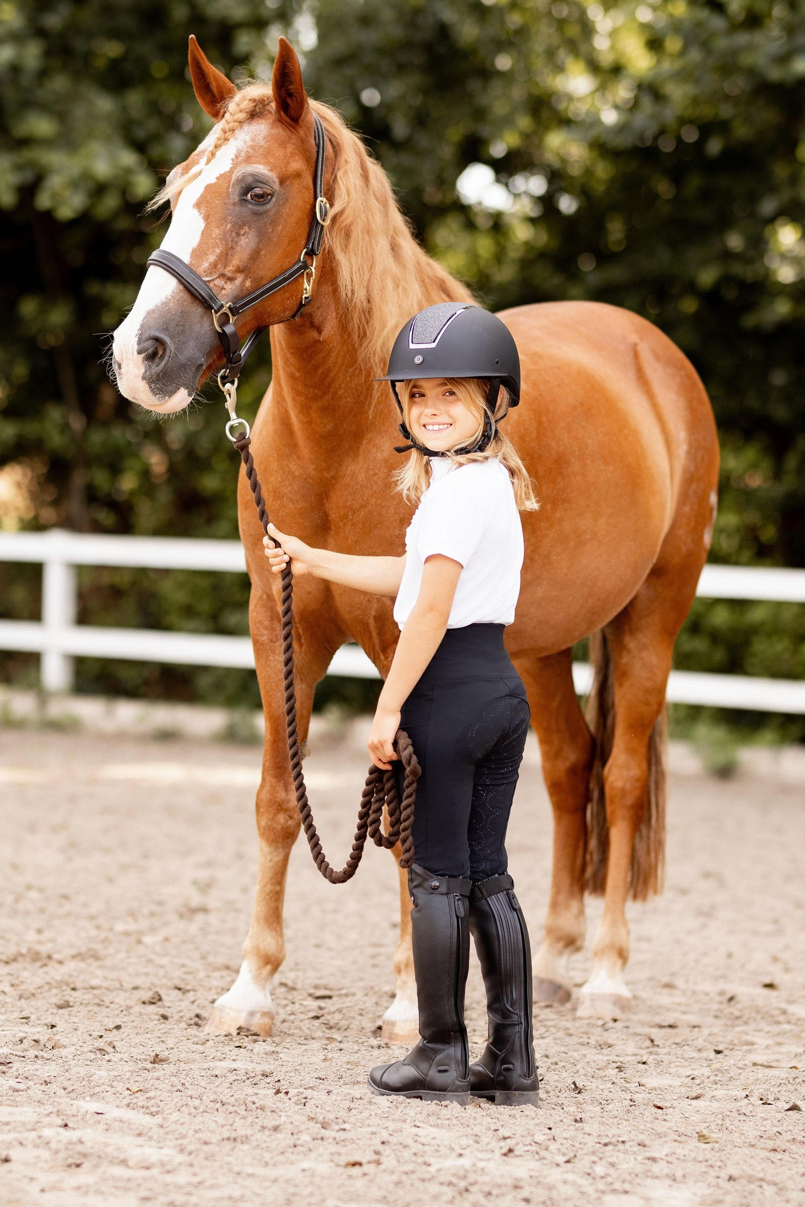 Horze Gillian Kids´ Full Seat Compression Tights Kids Apparel