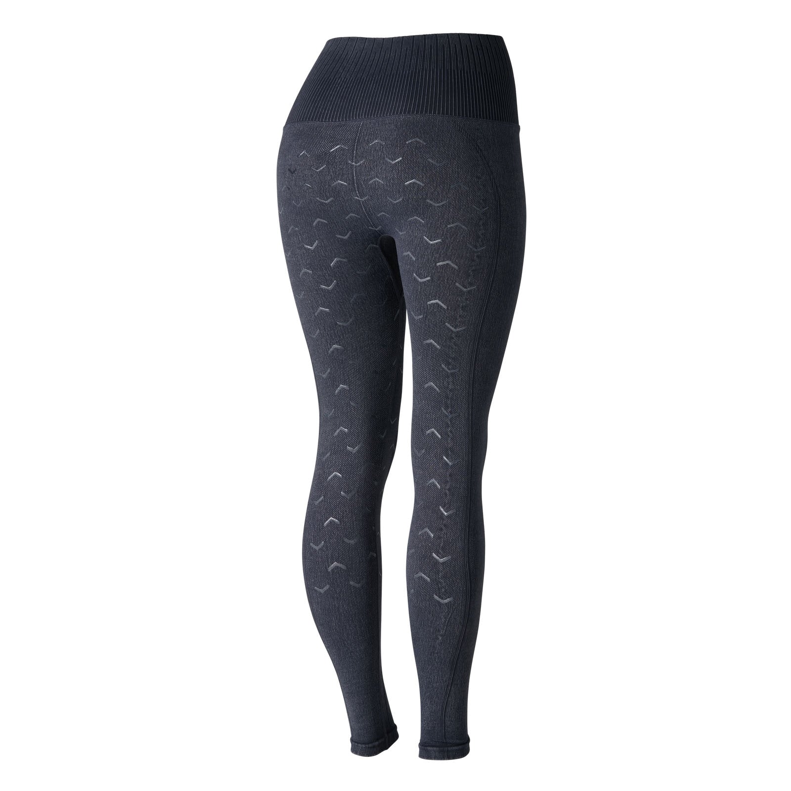 Horze Vanessa sömlösa ridleggings med denim-look och helskodd i silikon Womens Breeches