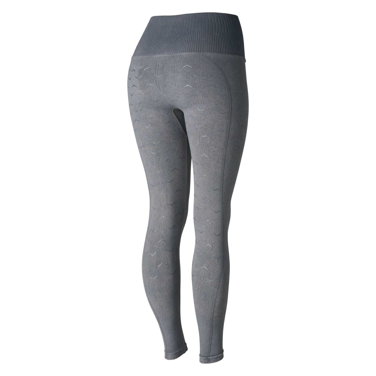 Horze Vanessa sömlösa ridleggings med denim-look och helskodd i silikon Womens Breeches