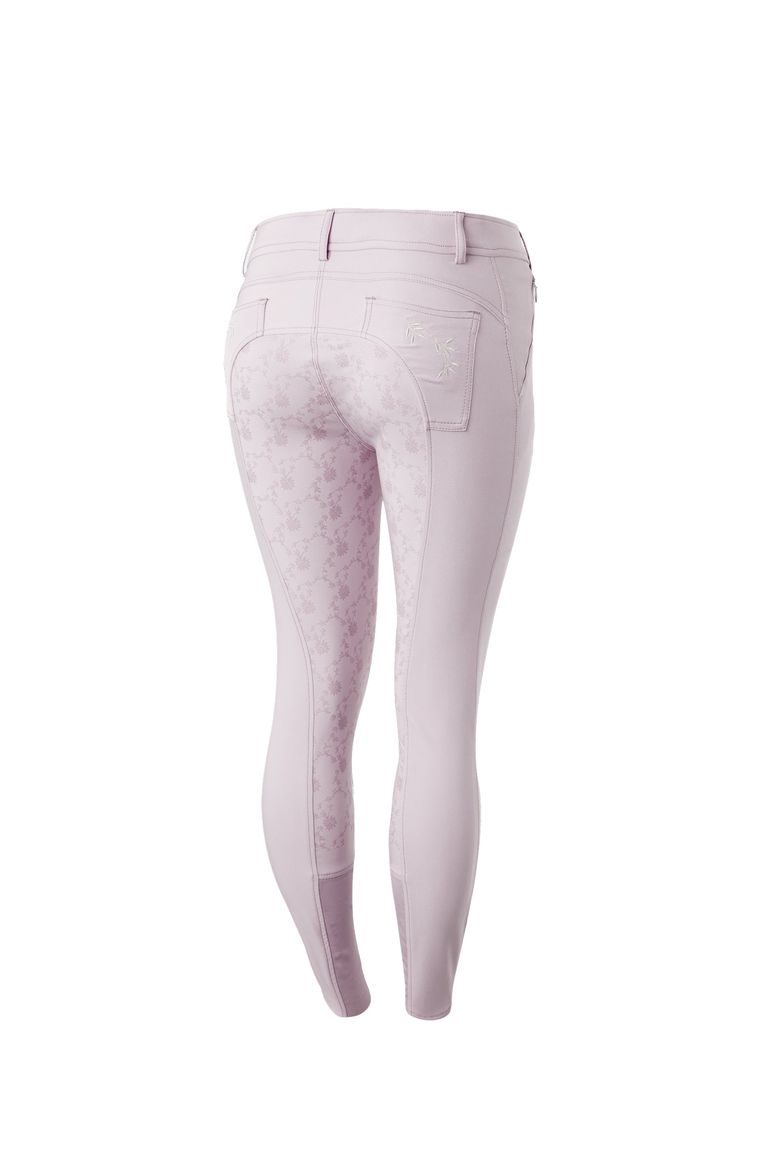 Horze Kaitlin Women's Full Seat Breeches with Flower Detail Womens Breeches