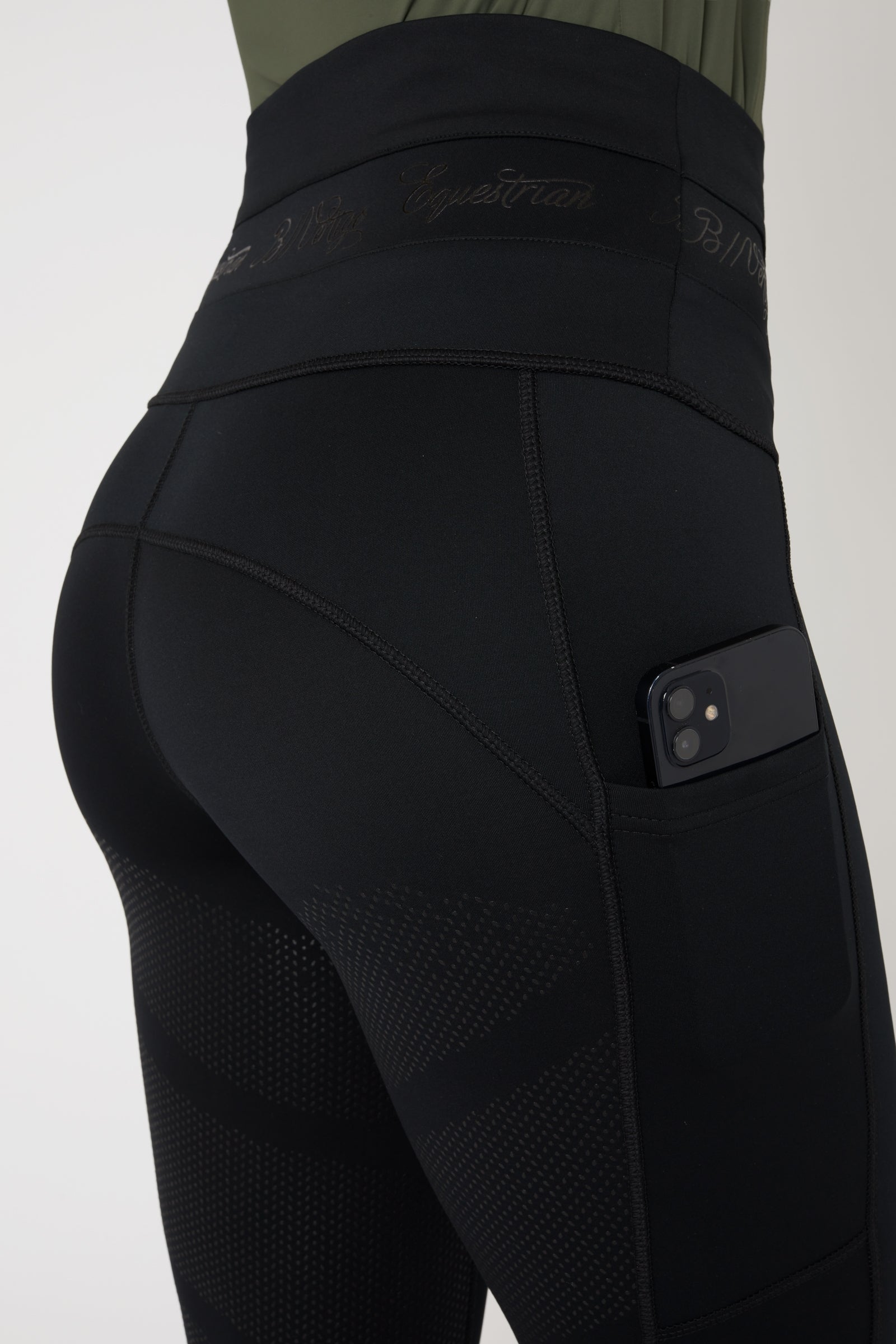B Vertigo Caitlin Women's Full Seat Riding Tights with High Waist Womens Breeches
