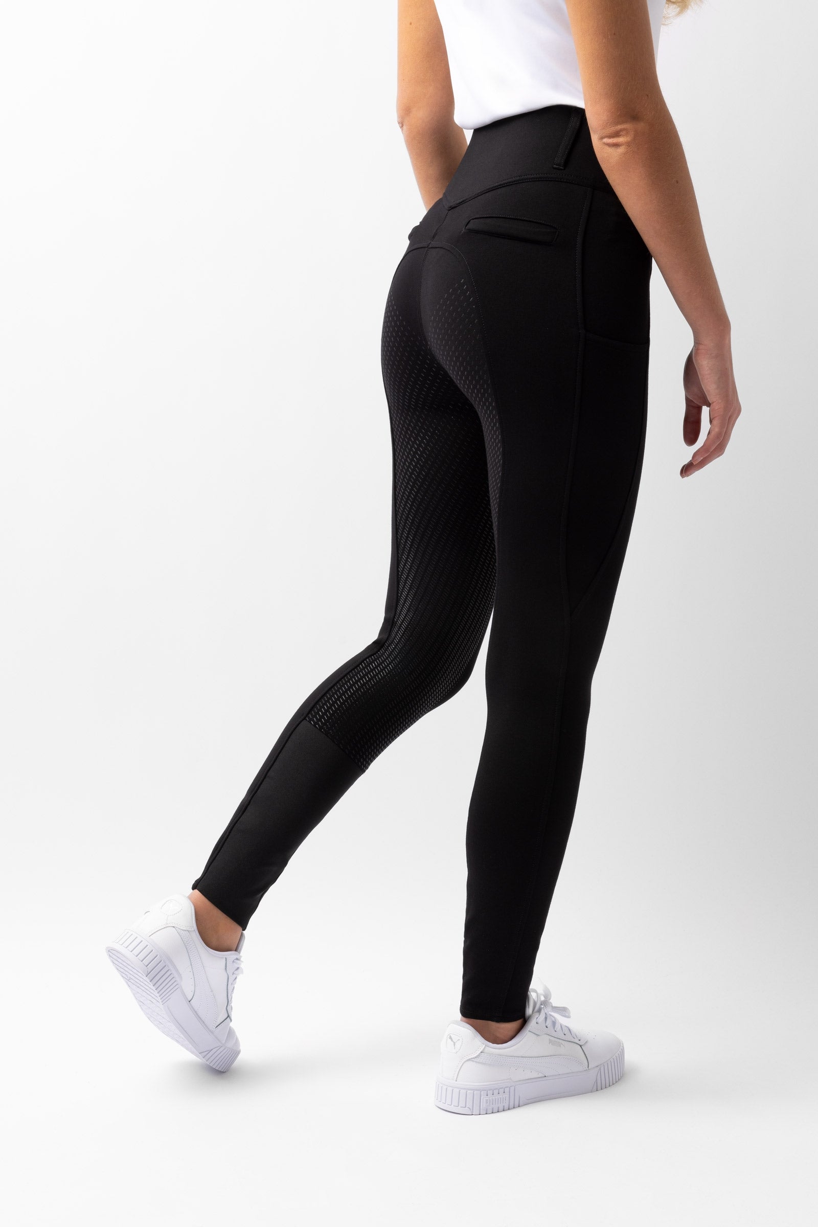 Horze Mira silikonhelskodda damridbyxor med hög midja Womens Breeches