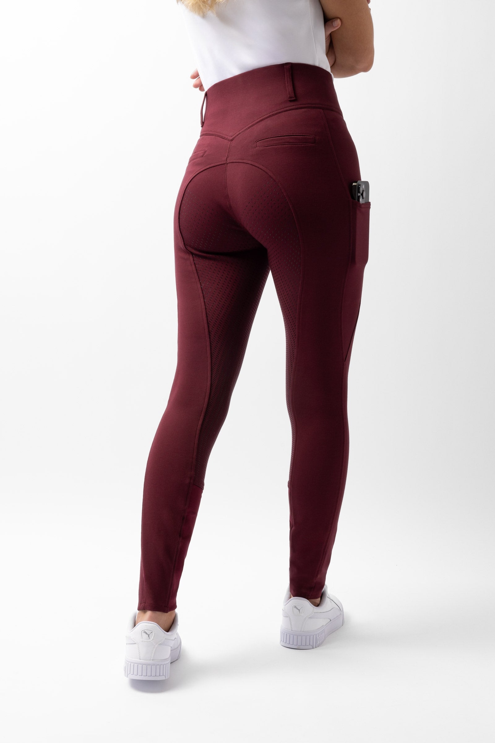 Horze Mira silikonhelskodda damridbyxor med hög midja Womens Breeches