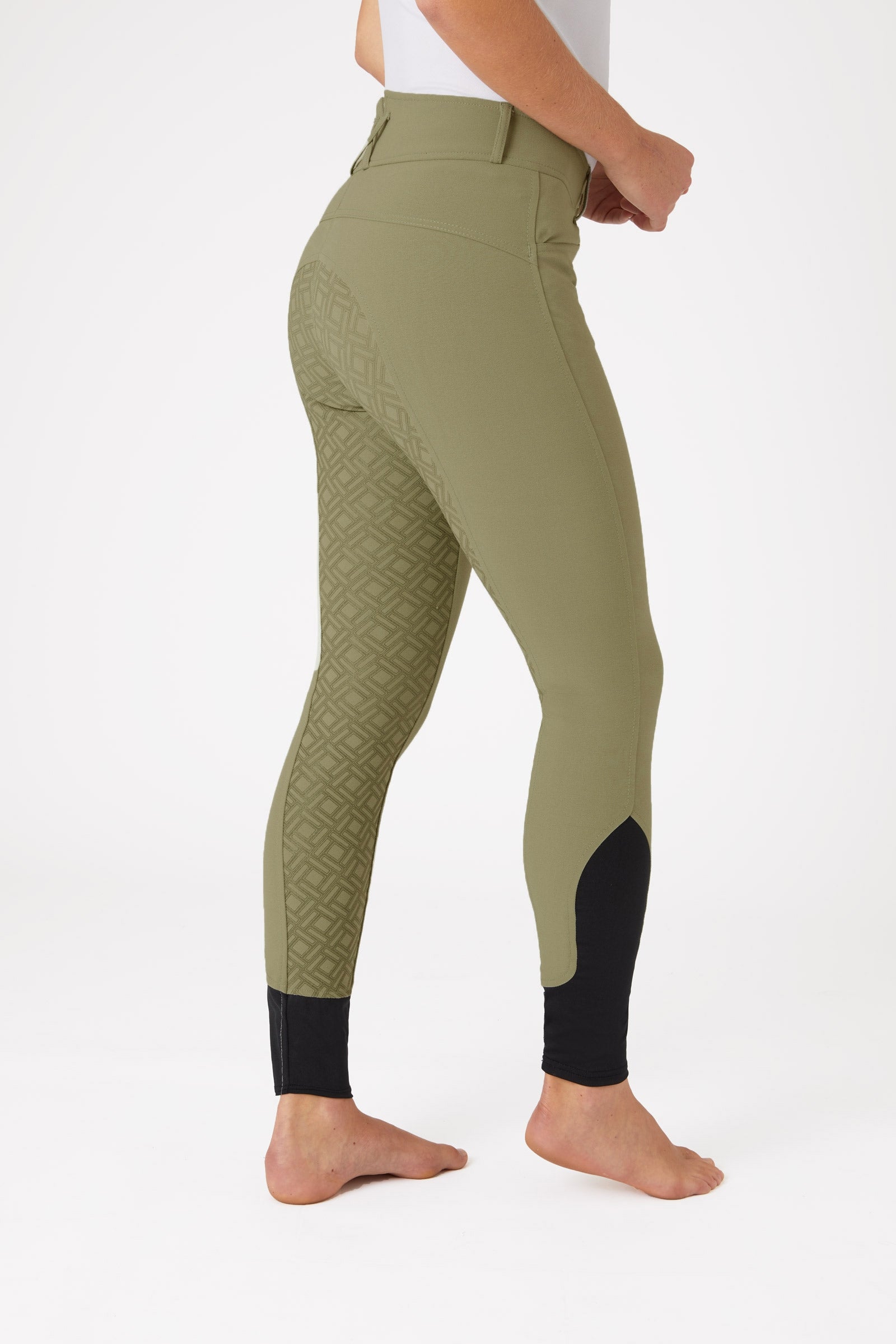 Horze ridbyxor med hög midja och helskodd i silikon för dam Womens Breeches