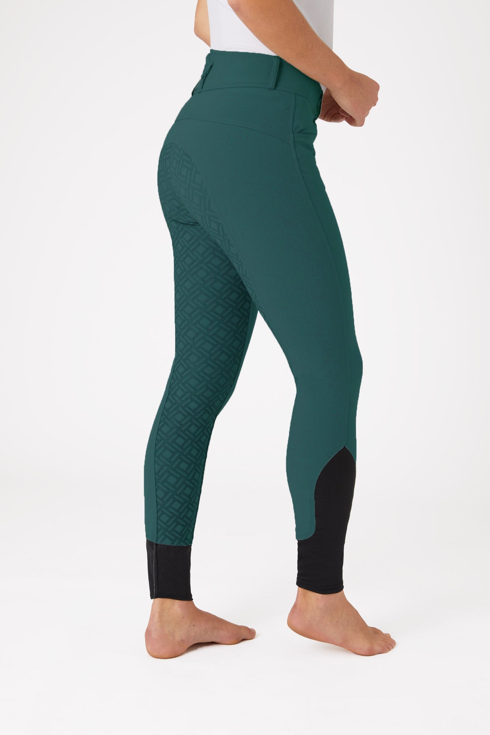 Horze ridbyxor med hög midja och helskodd i silikon för dam Womens Breeches