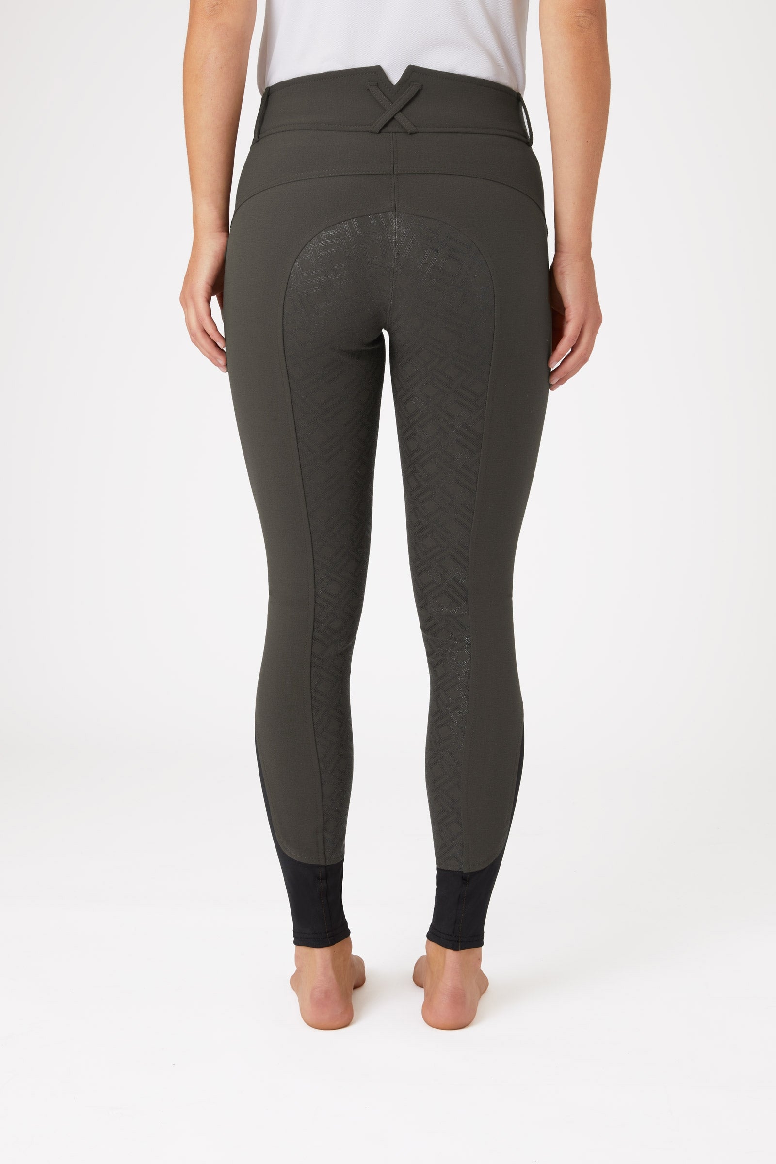 Horze Women's High Waist Breeches with Silicone Full Grip Womens Breeches