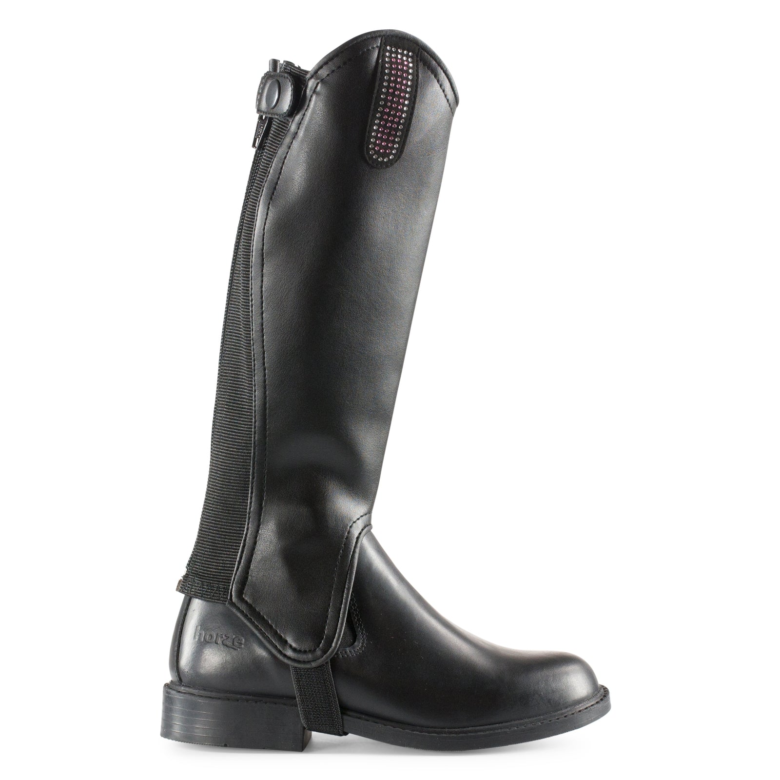 Horze chaps i PU-läder med bling, barn Stövlar & Chaps