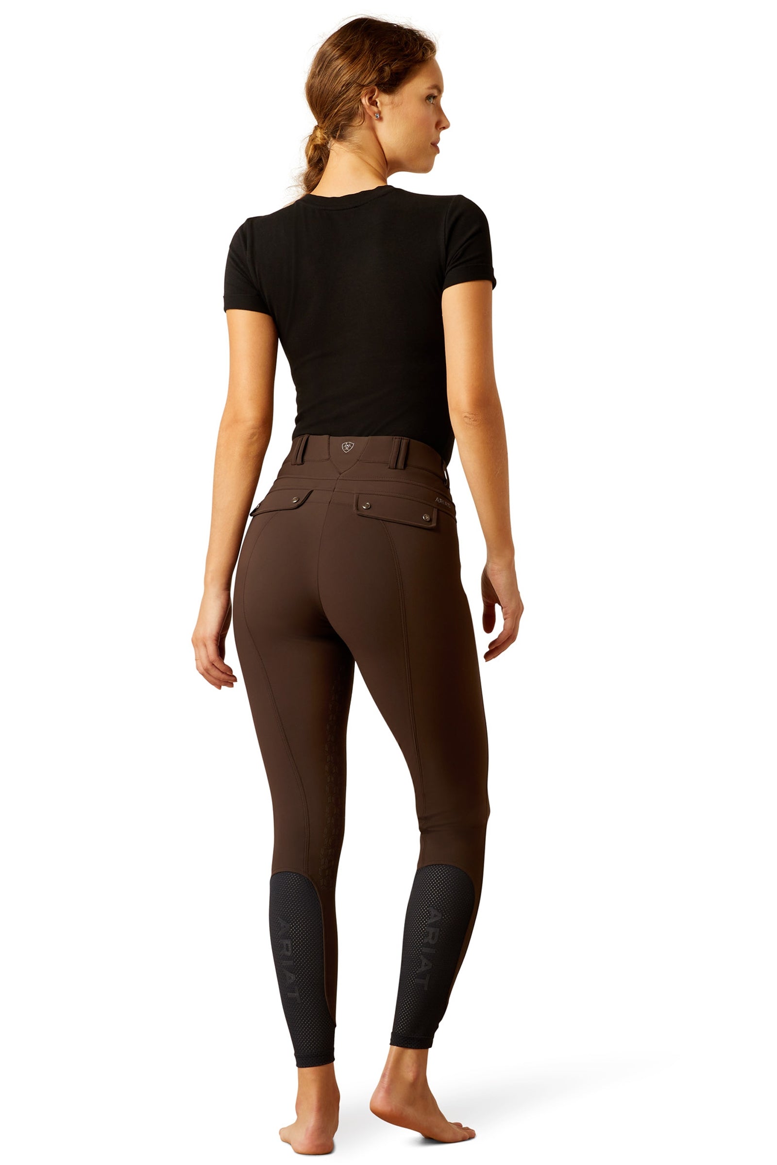 Ariat Tri Factor Vivacity Half Grip Breeches Womens Breeches