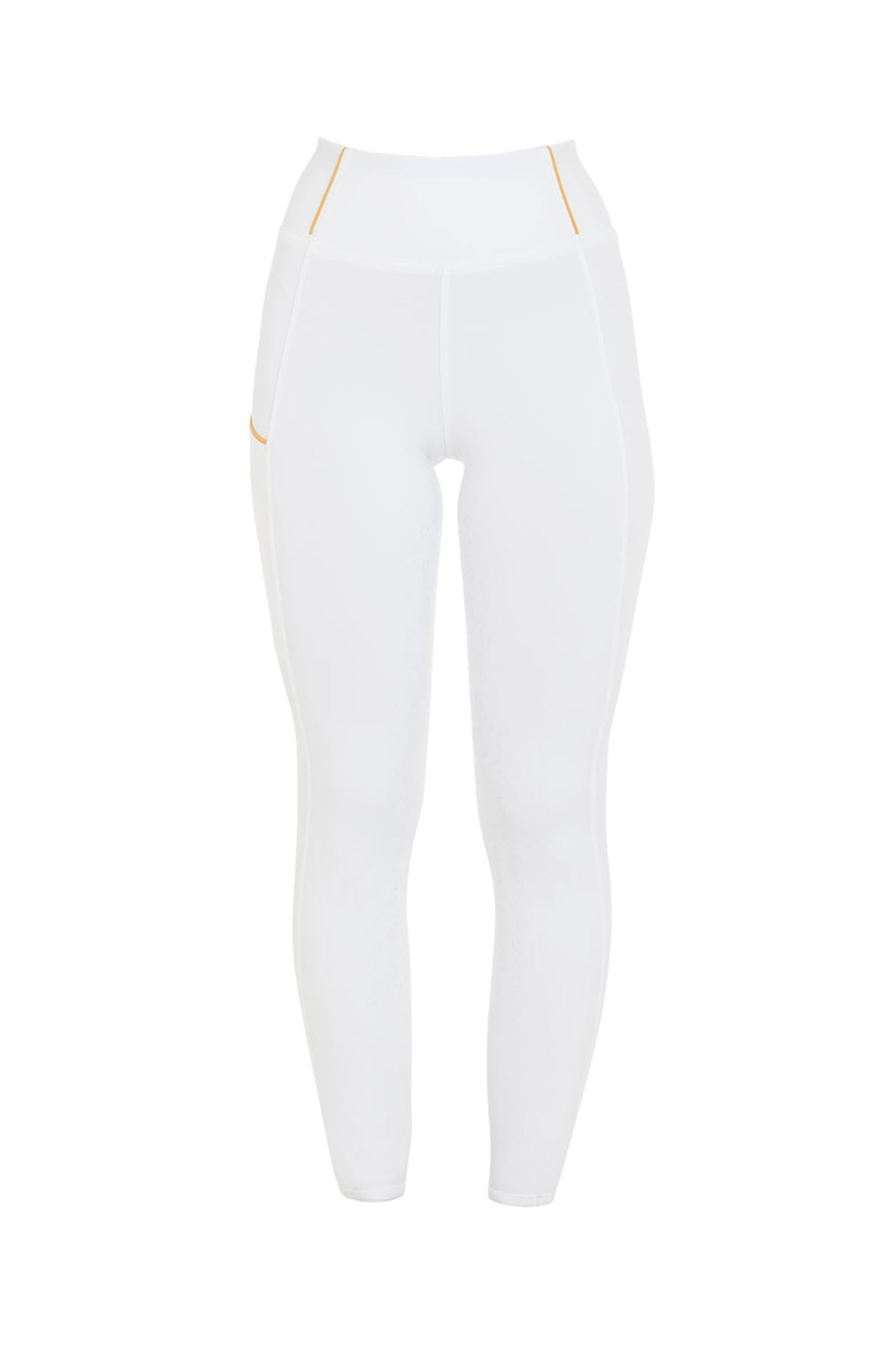 Equestro Women's Fleece Lining Full Grip Leggings Womens Breeches